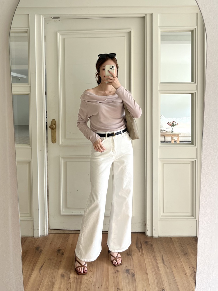 Muse Off Shoulder Drape Top (Dusty Pink)