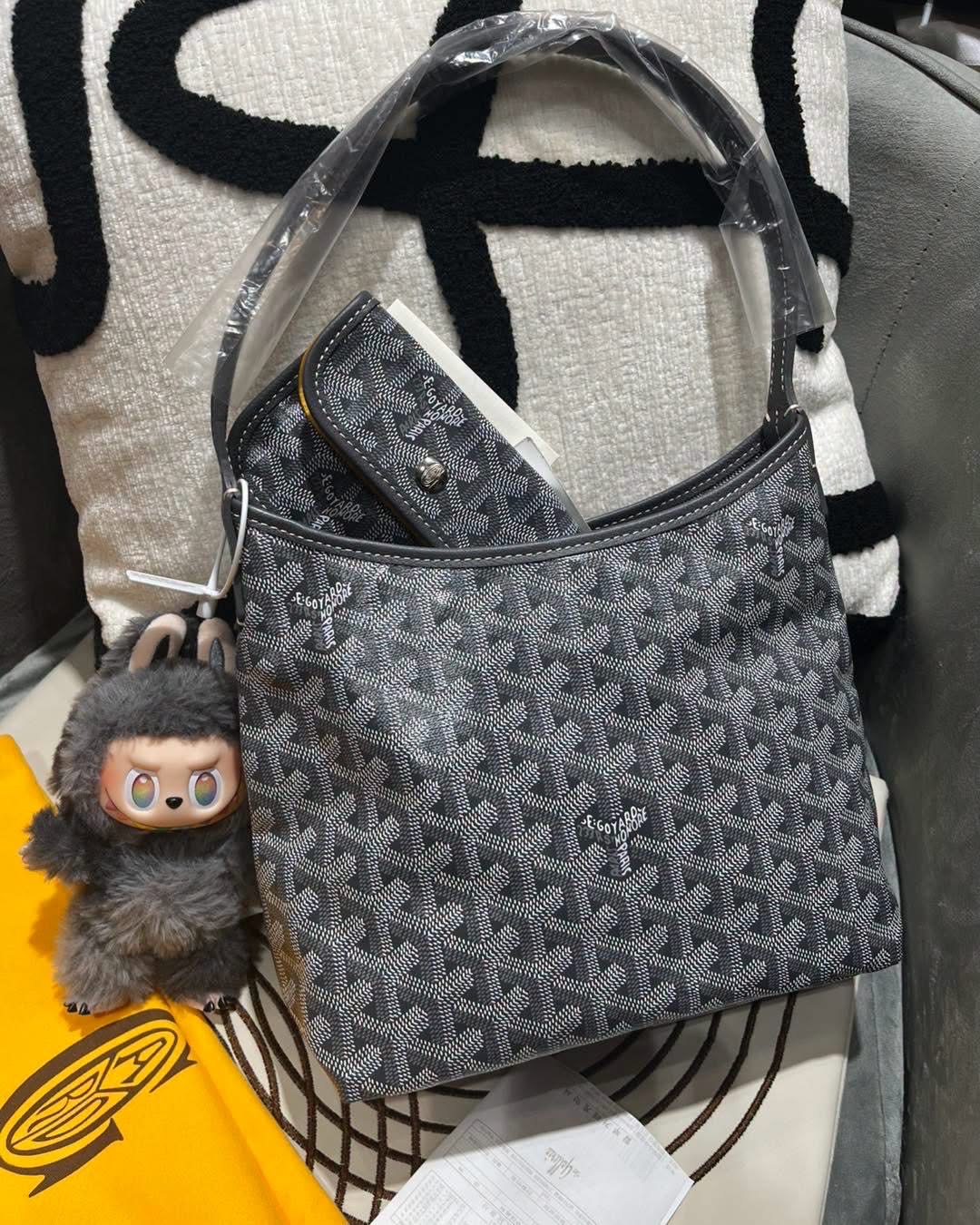 全新 Goyard boheme mini hobo bag grey 100%Authentic,100%new全新  ✅收據✅dust bag✅booklet