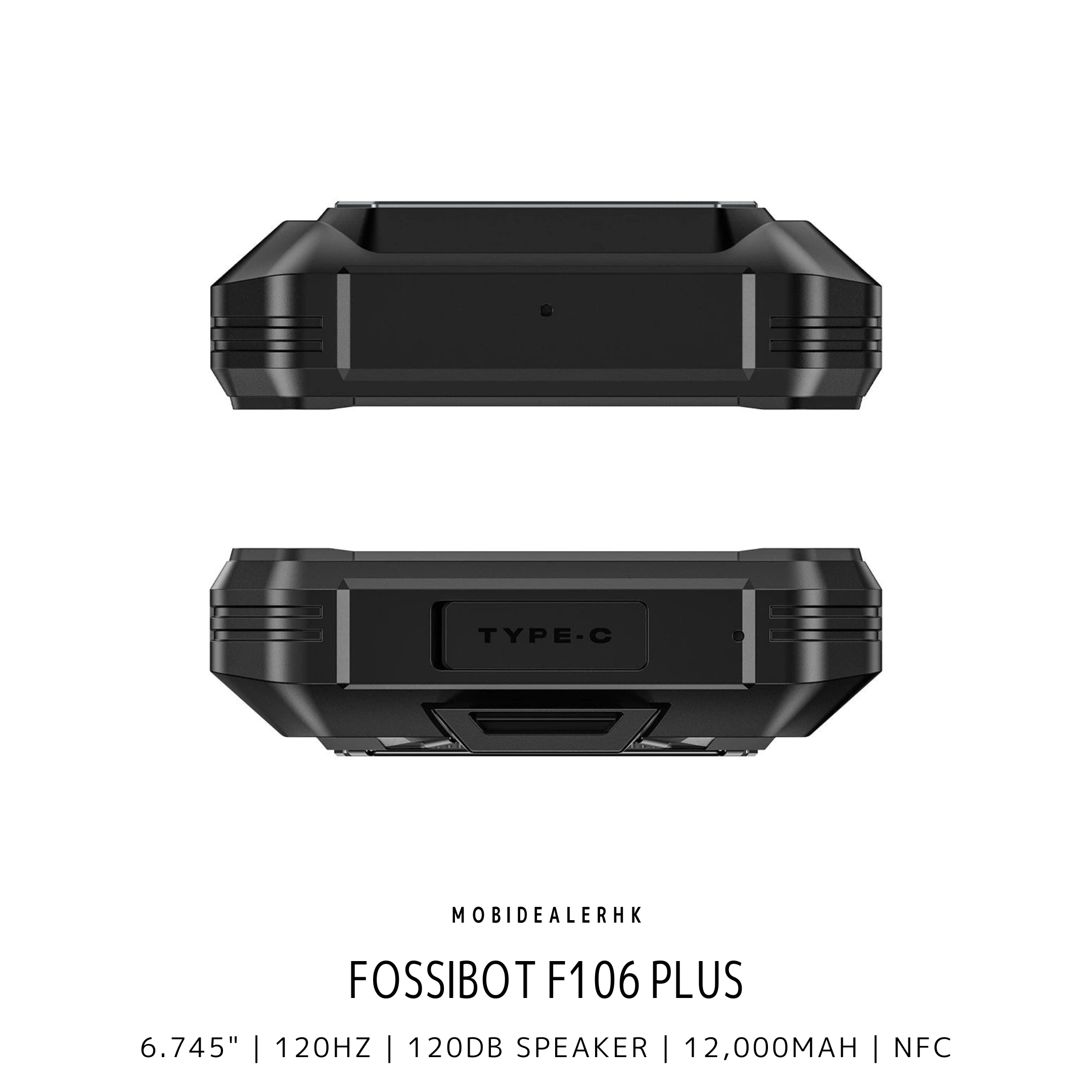 Fossibot F106 Plus | 4G | 三防手機 | 120dB 雙立體聲喇叭 | 12000mAh | 夜視鏡頭