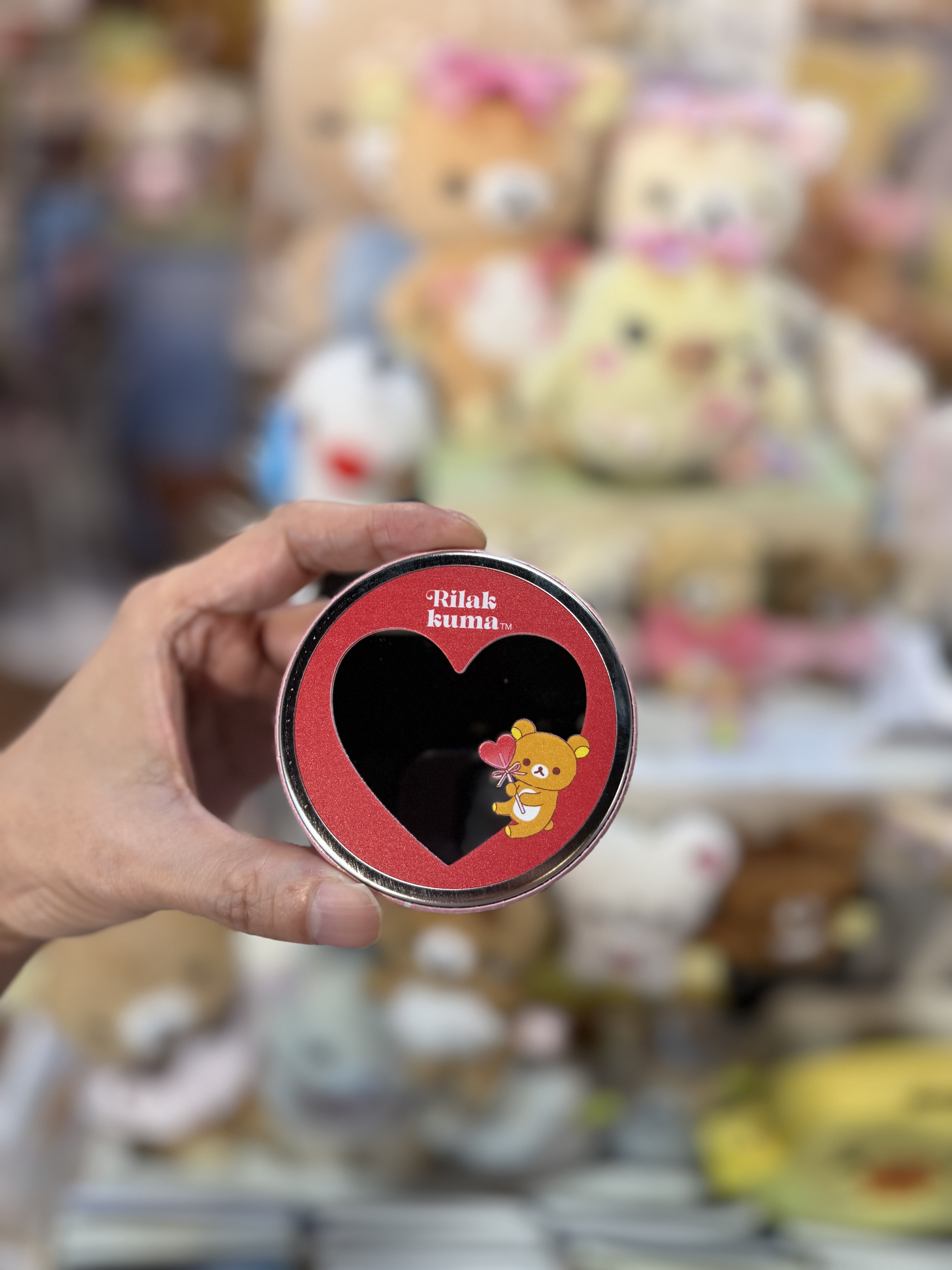 《現貨》全新日本專店限定 Rilakkuma情人節造型小鏡仔
