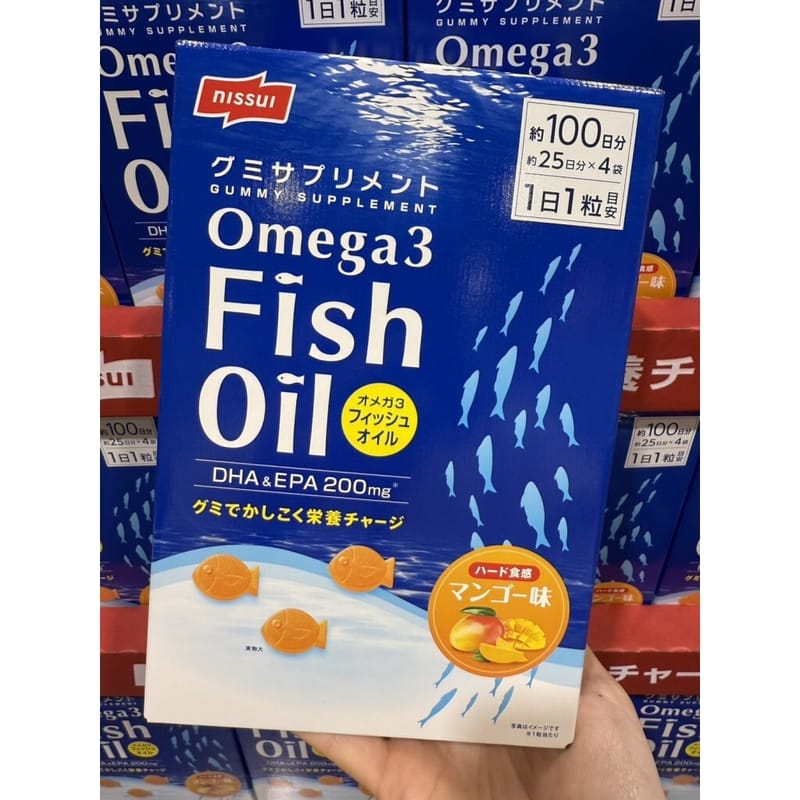日本 NISSUI Omega-3 魚油軟糖 25日份 