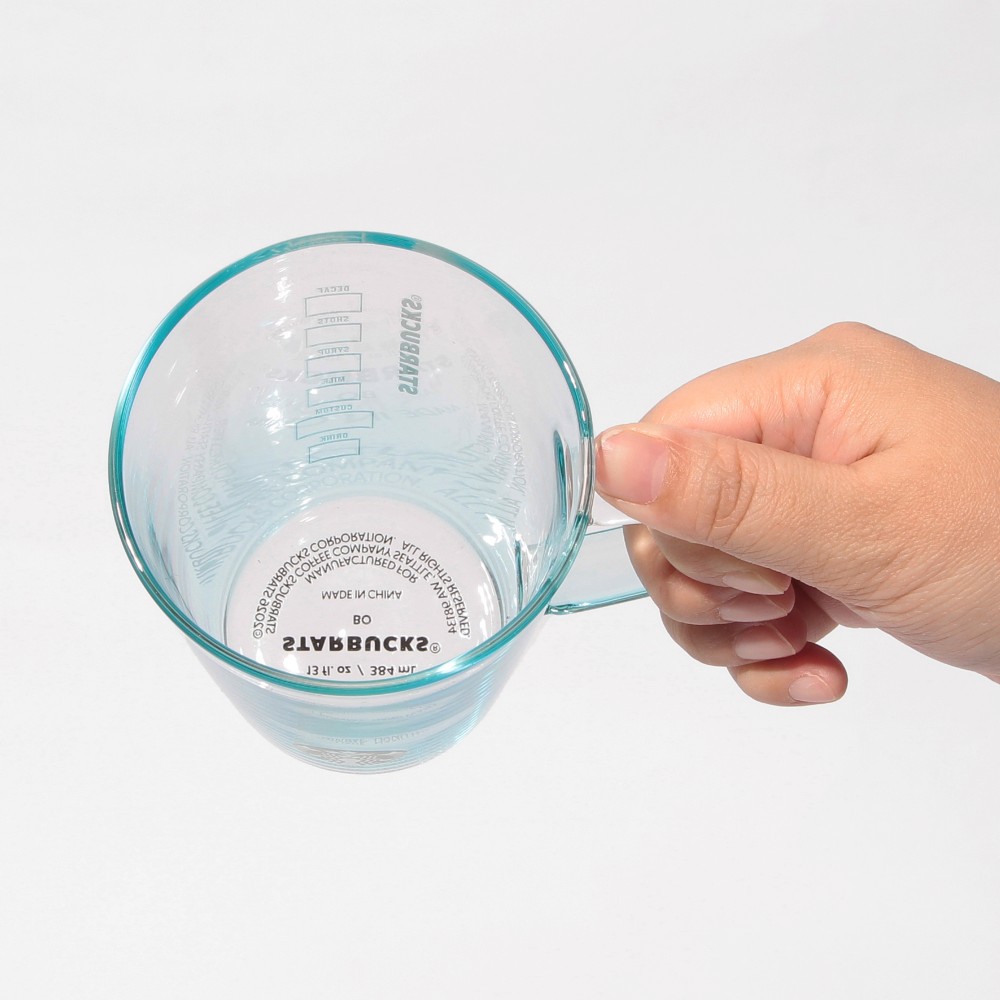 《日本🇯🇵 STARBUCKS 2026 Feel the Breeze 限定系列》耐熱粉藍漸層玻璃杯 384ml