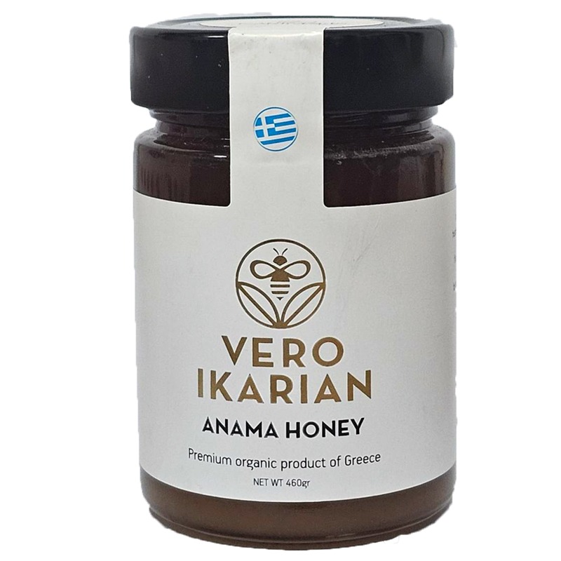 ORGANIC HEATHER HONEY “ANAMA” from Ikaria, the Greek longevity island, 250 gr.
