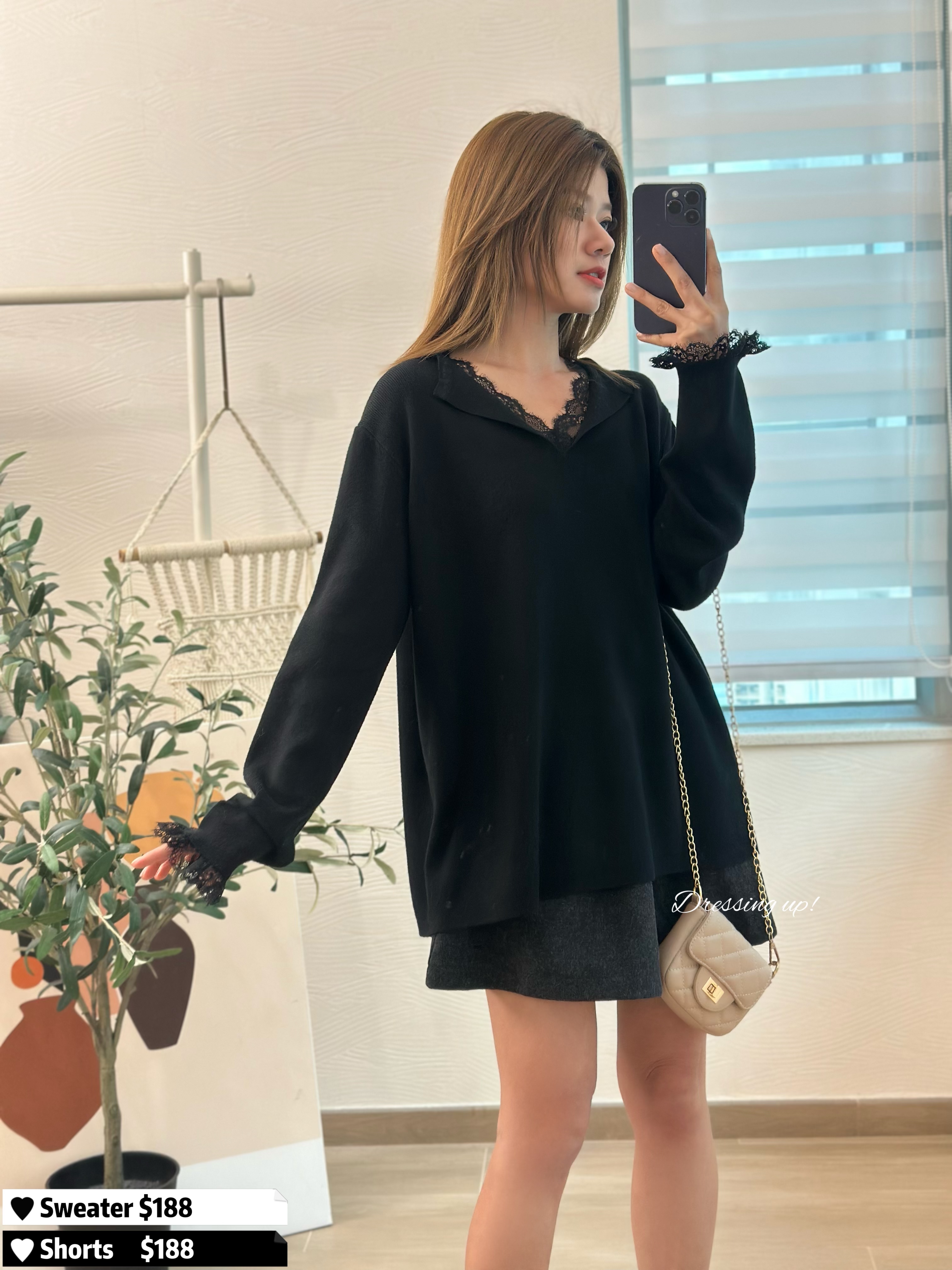  氣質升級｜LACE袖極軟針織