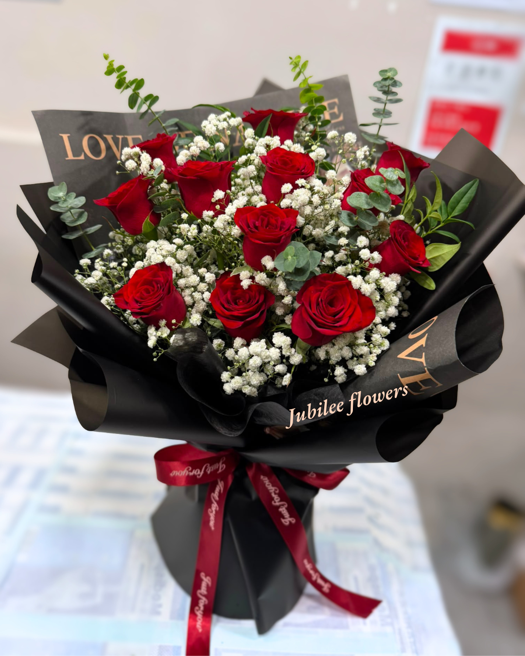 紅玫瑰花束