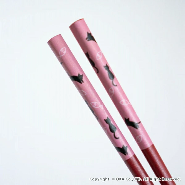 🔥🔥【日本製《ISHIDA》貓咪系列 天然木防滑筷子 5膳組】