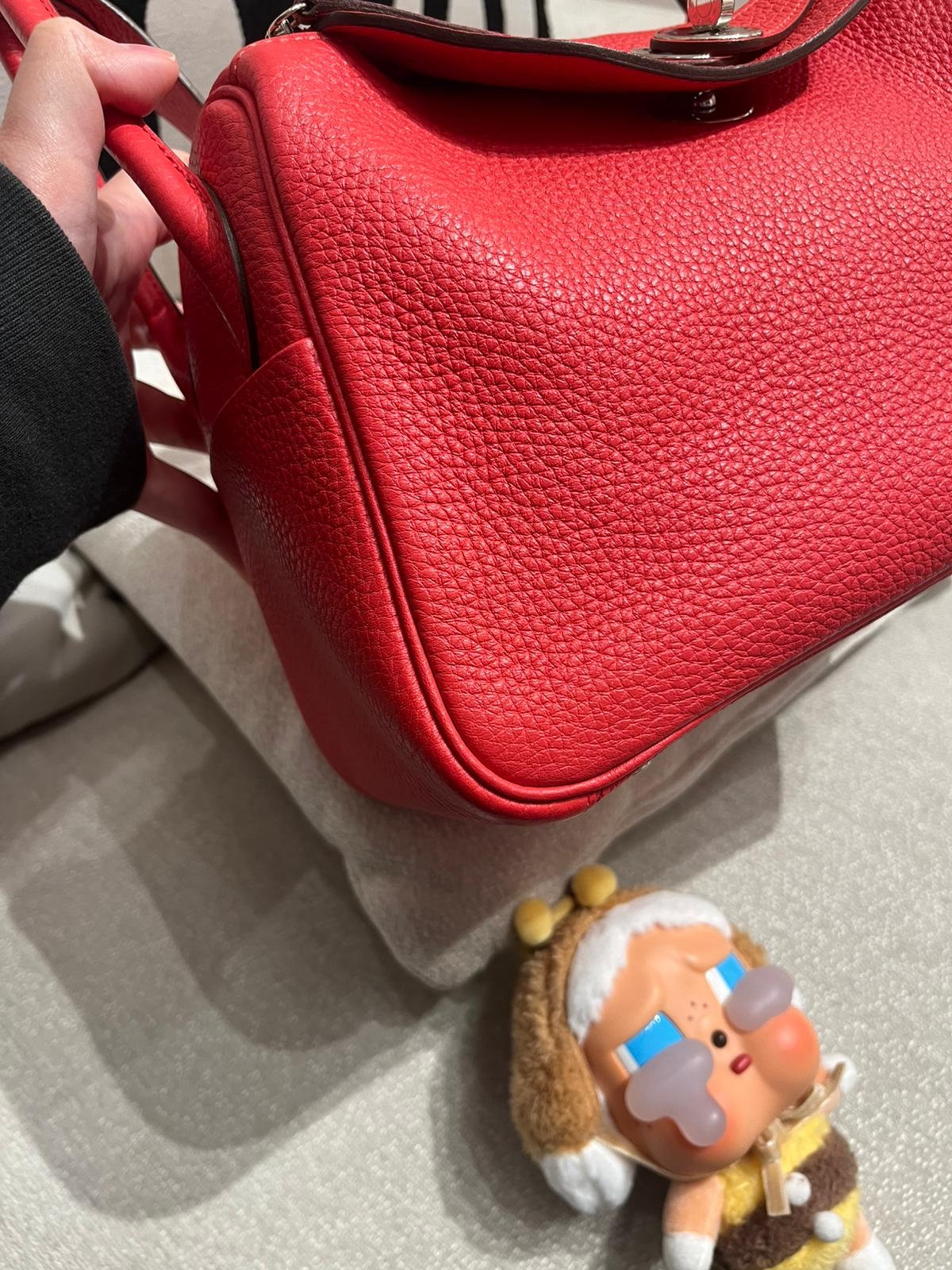 Hermes Lindy 26,STAMP T , rose jaipur,牛皮 100%Authentic ,98%new ✅內袋✅dust bag