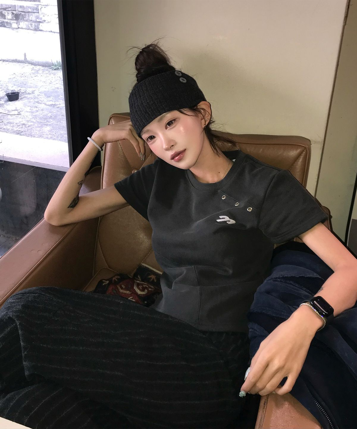  🇰🇷訂購｜tansanmagnesium 26SS｜Carbonated Cut-out Eyelet T-shirt 2色 