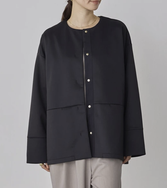簡約風無領外套 - 2026 流行穿搭  女士外套 春夏秋時尚穿搭 優雅日常 成人休閒 易於配搭 日本直送   #JP-I-260007
