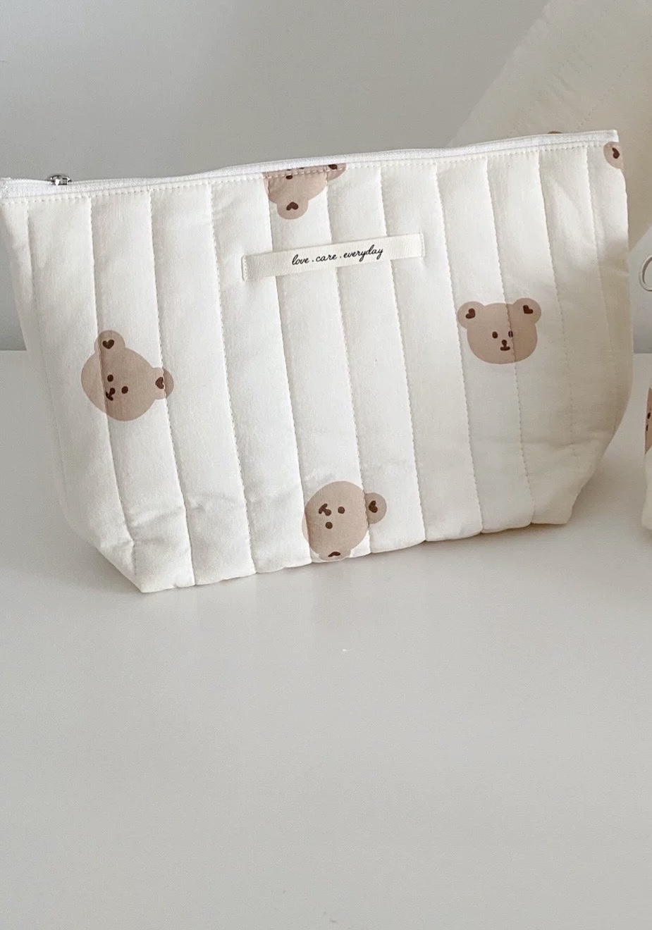 Dottodot印花熊熊化妝收納袋(L)