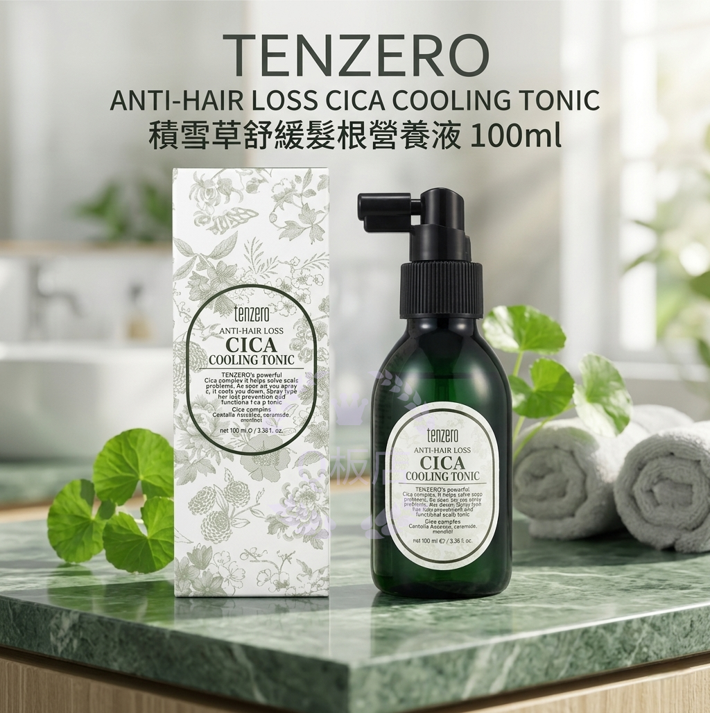 TENZERO ANTI-HAIR LOSS CICA COOLING TONIC 積雪草舒緩髮根營養液 100ml