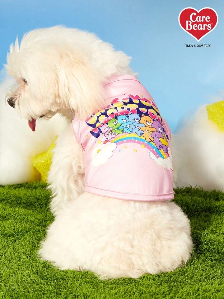 🌈Care Bears 粉色寵物背心 🐻