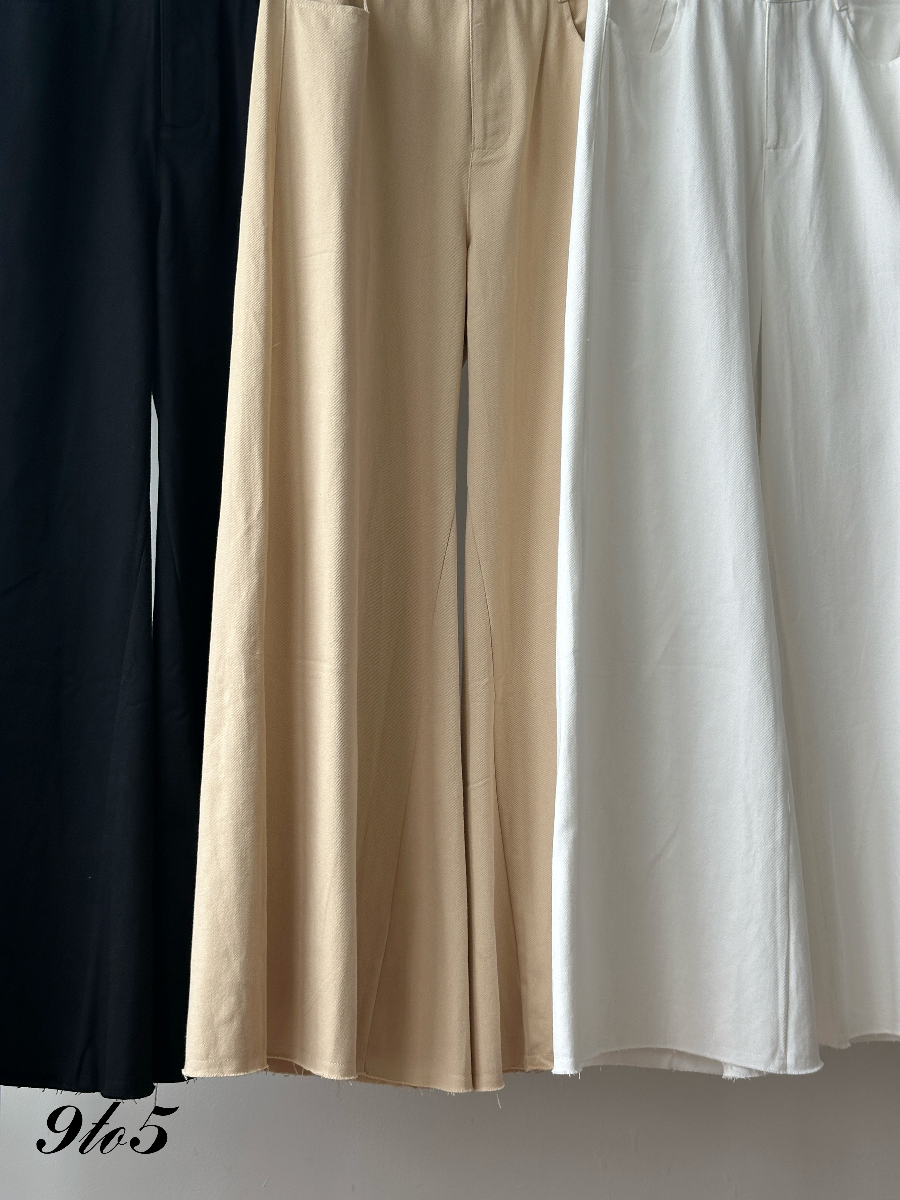 S1954 Long Flared Pants - 3 Colors 