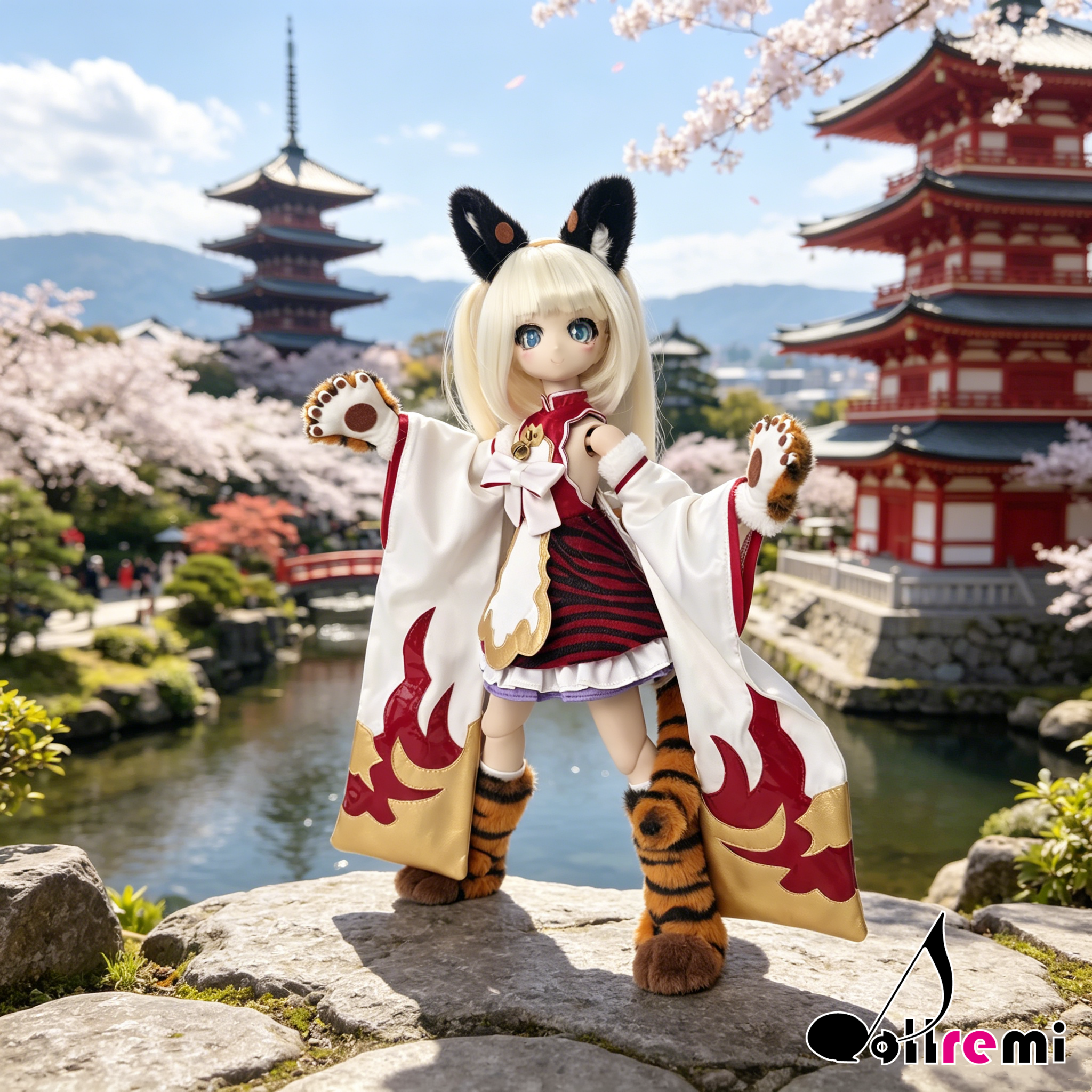 【dollremi】(DD0934) COS 碧藍幻想 Granblue Fantasy 虎神將 辛妲拉 Cidala - 黄桃 Huang