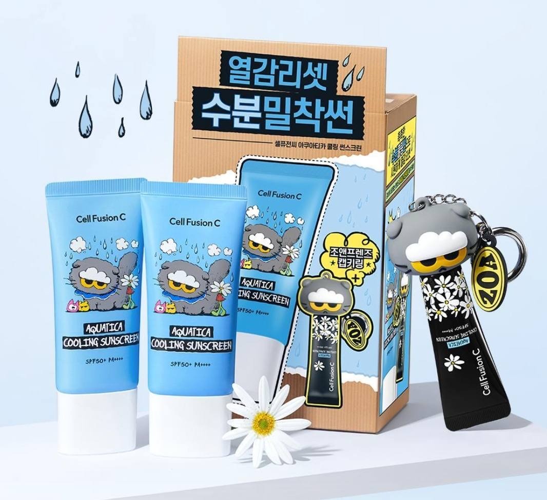 🌸韓國🇰🇷Zo&Friends × Cell Fusion C 防曬系列可愛到爆＋高防曬力 SPF50+ PA++++ 防曬霜35ml+35ml