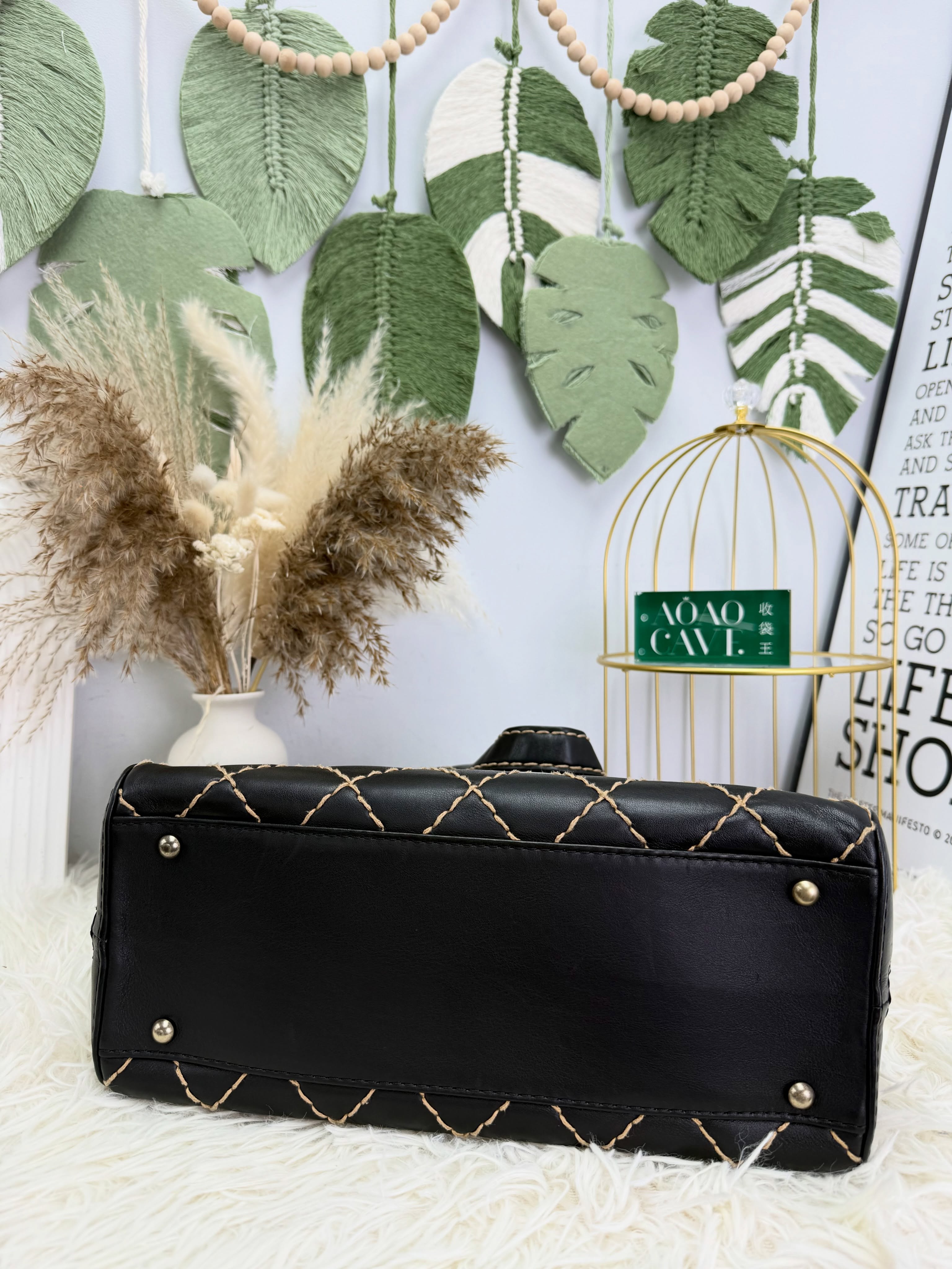 CHANEL👜 PRE OWNED 🛍️中古手提包，有內袋可分拆，有塵袋有卡 🖤 
