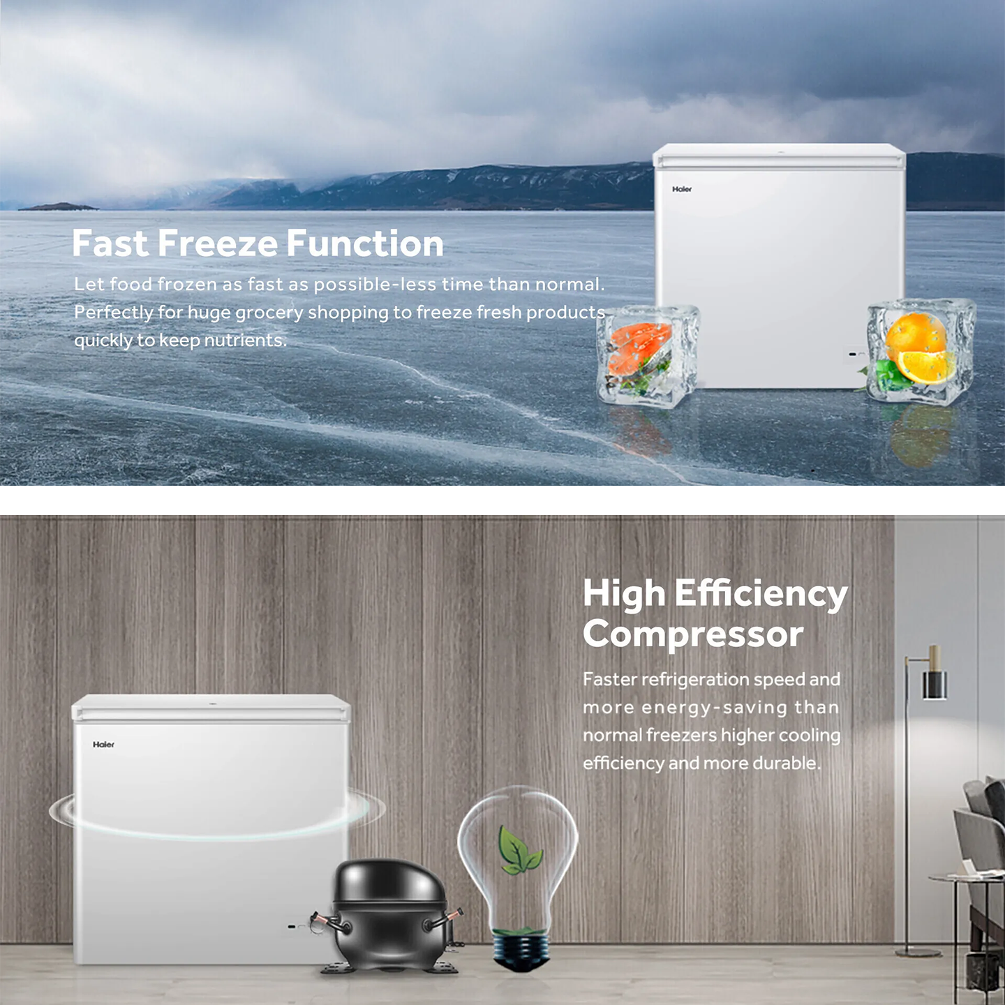 Haier 246L Chest Freezer (HCF-246M)