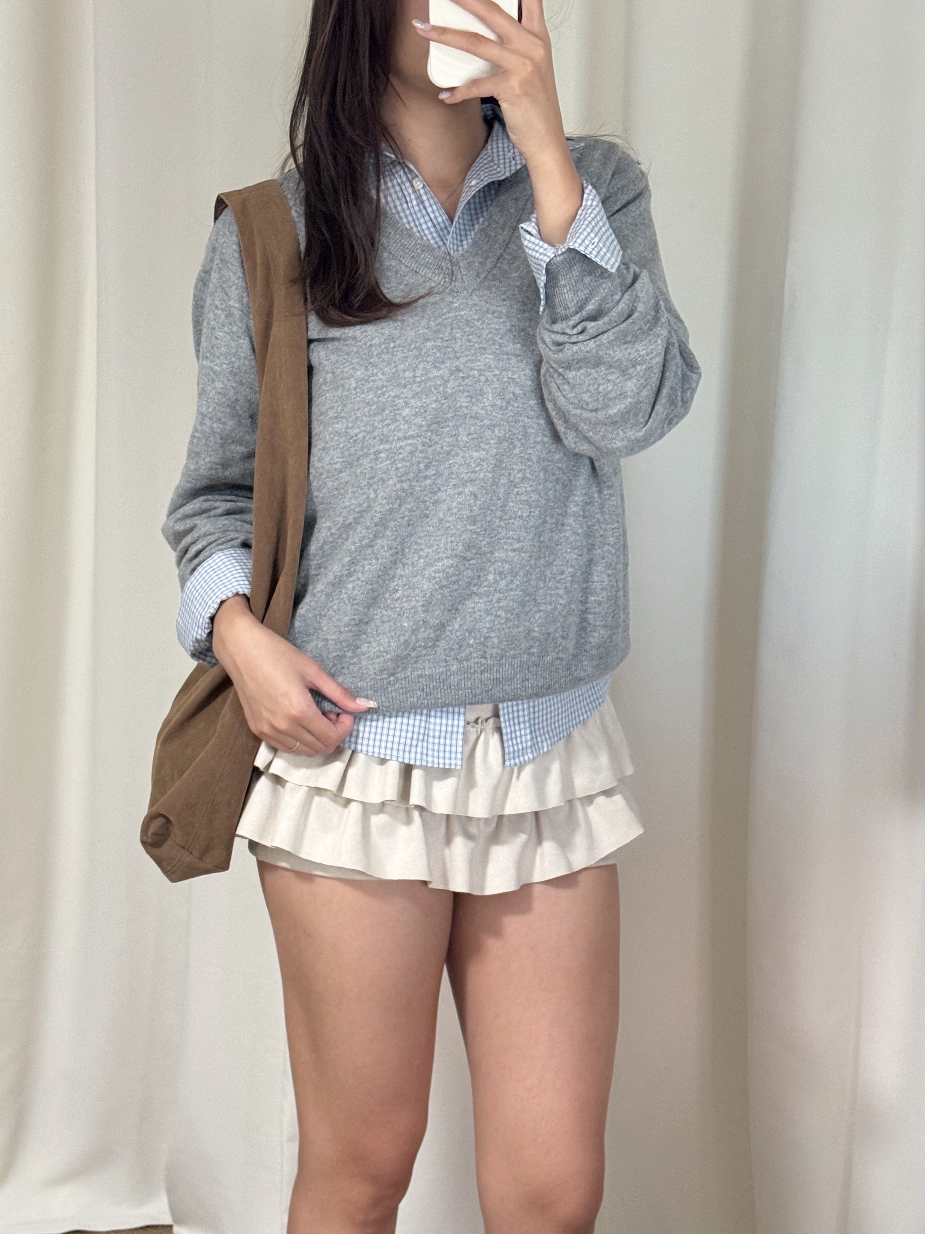 秋冬復古格子襯衫(三色入)