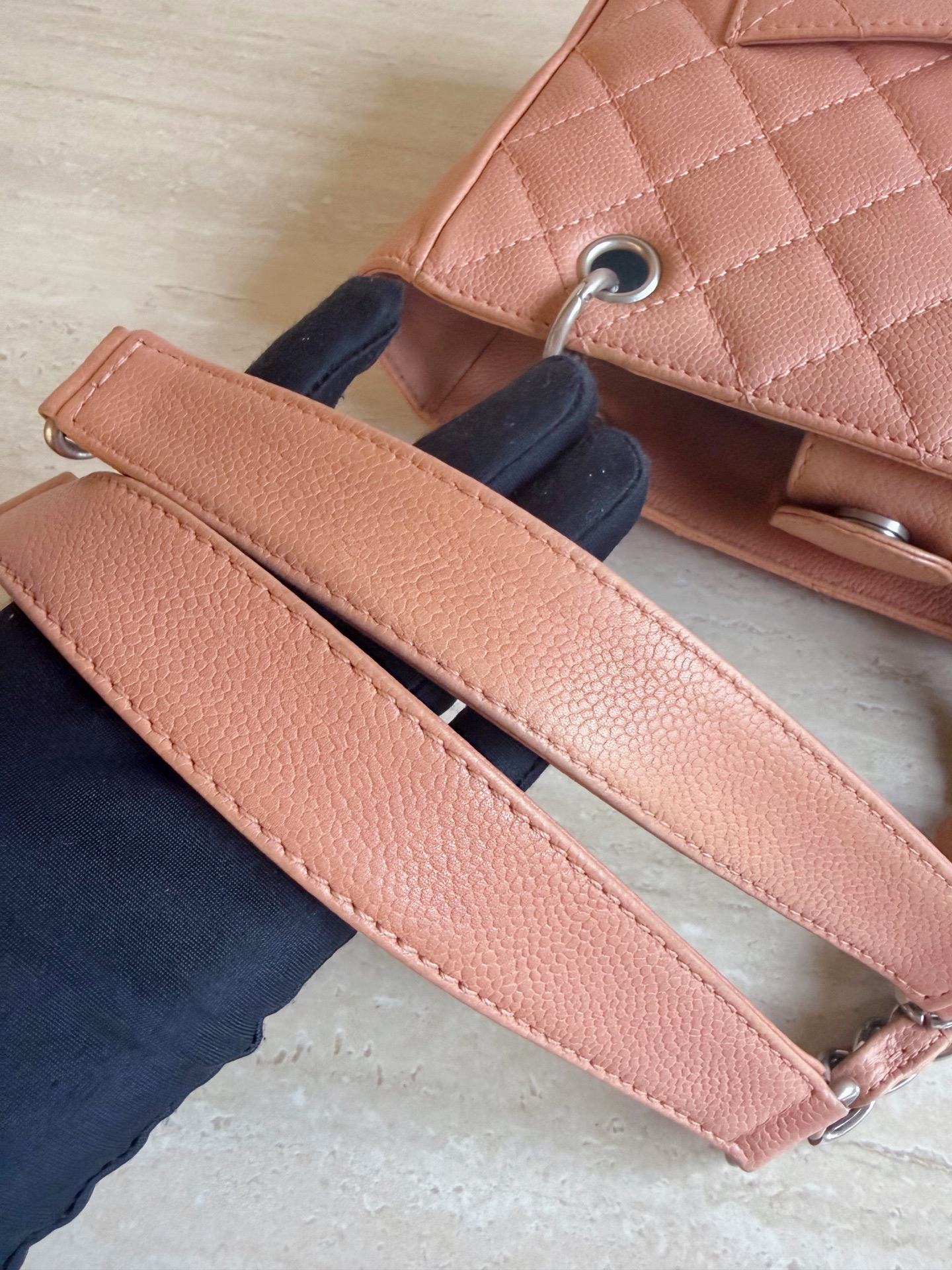 【預訂貨品】Chanel 粉色荔枝紋牛皮tote bag