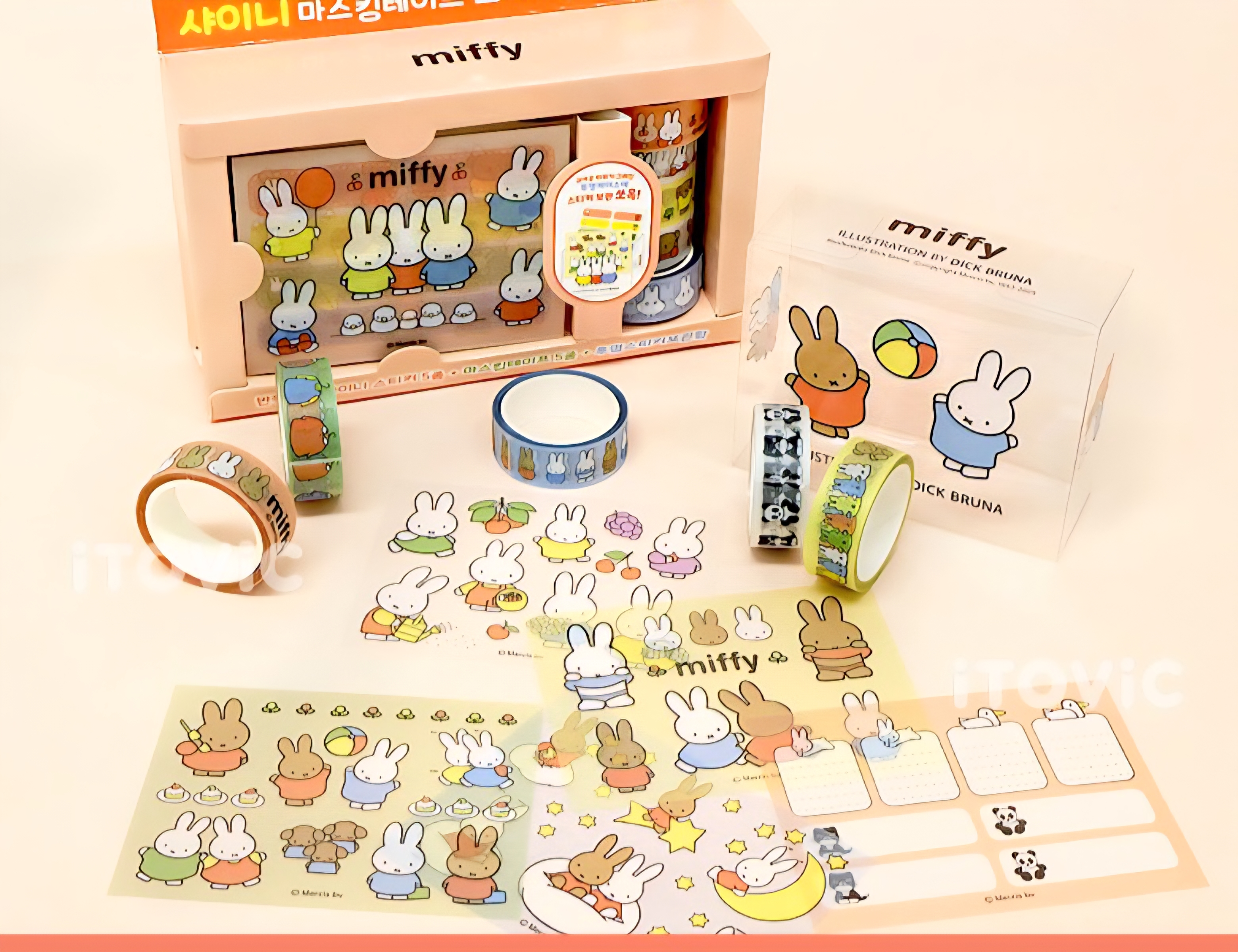 miffy 韓國 磨砂 貼紙組