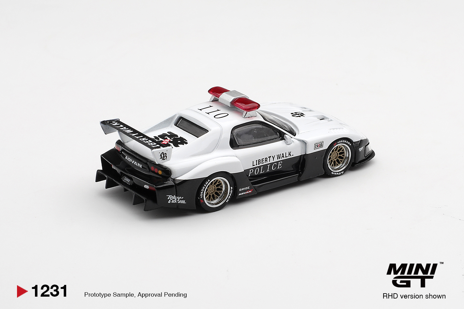 Mini GT 1/64 MAZDA RX-7 LB-Super Silhouette Police - MGT01305-BL