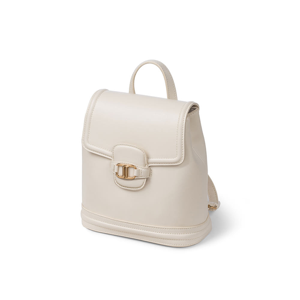 J.estina 白色皮革背包