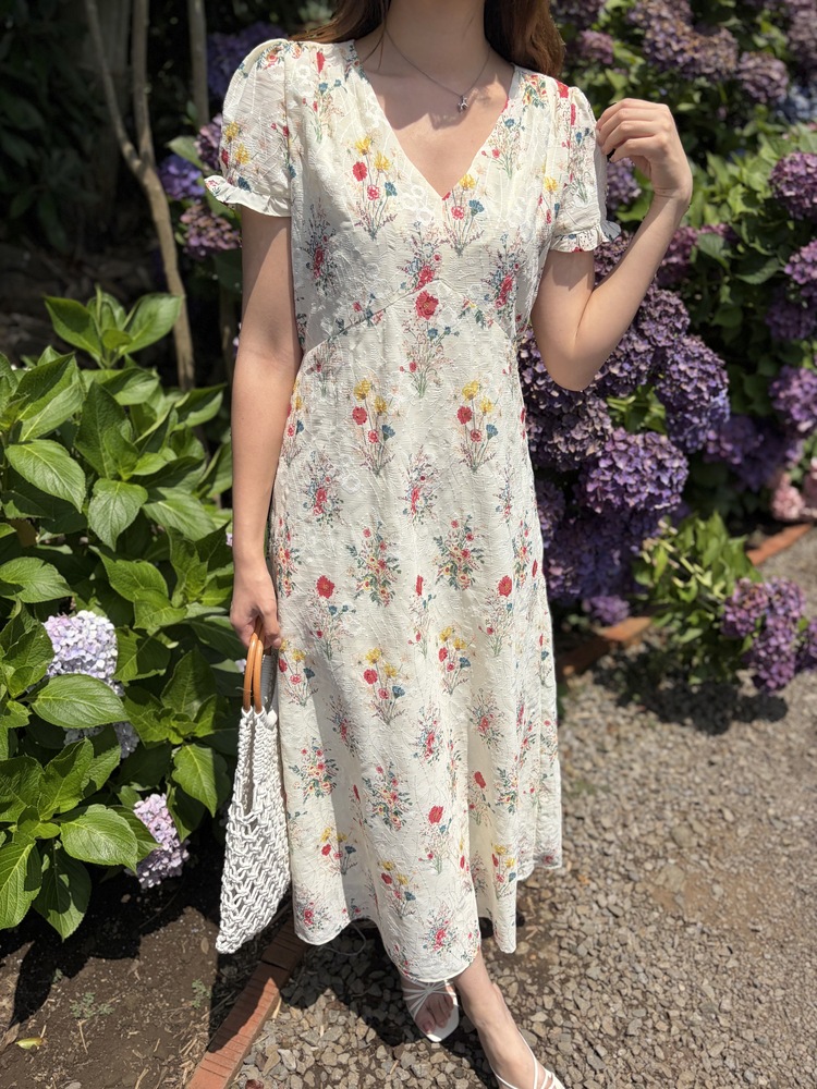 Premium Embroidered Floral Dress