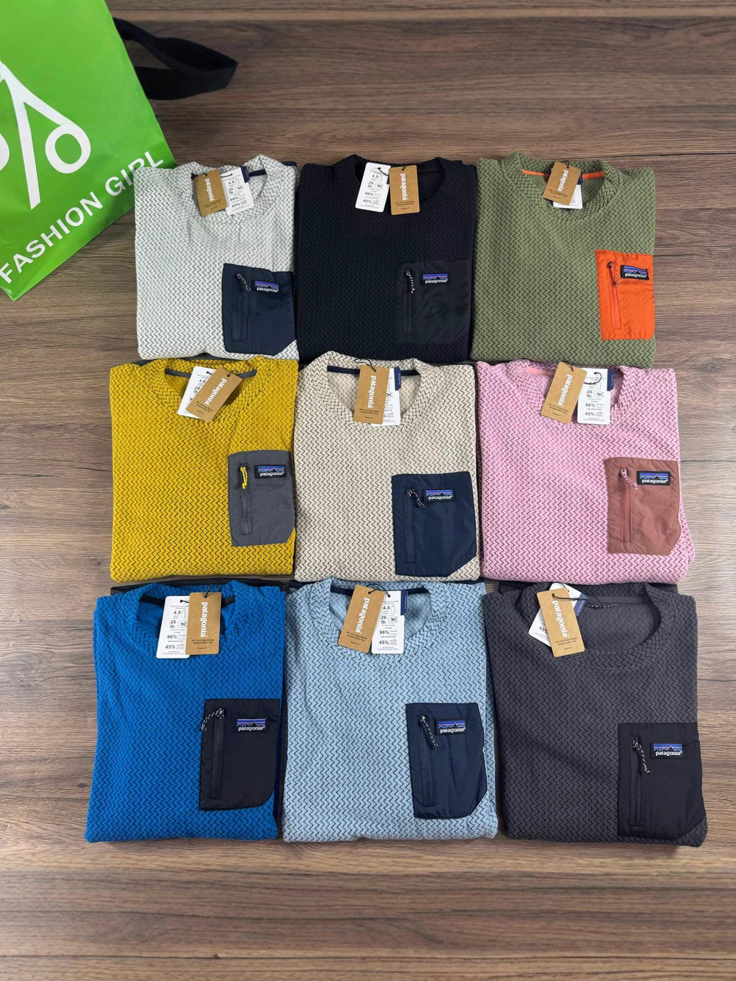 預訂 Pata gonia R1 Air Crewneck Fleece長袖Tee