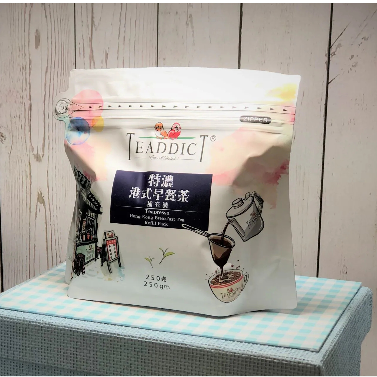 Teaddict「港式早餐茶」"特濃"︱"港式奶茶" 專用茶膽 補充裝250克