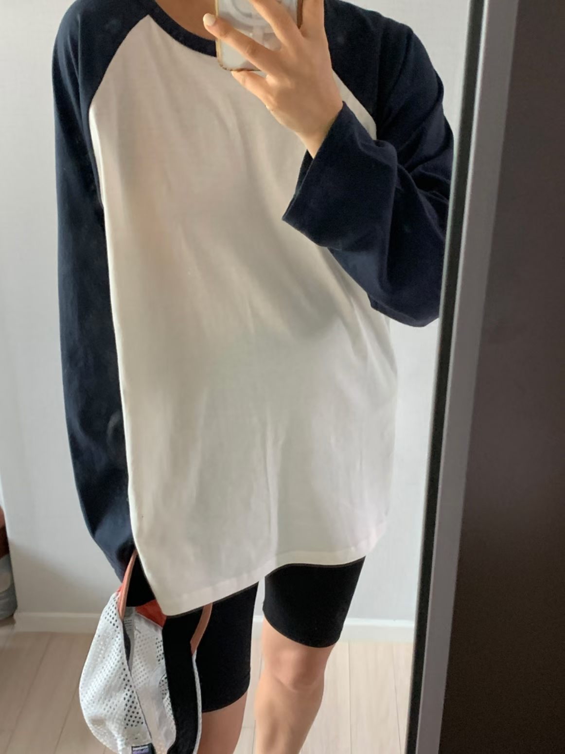 221575 撞色牛角膊Tee