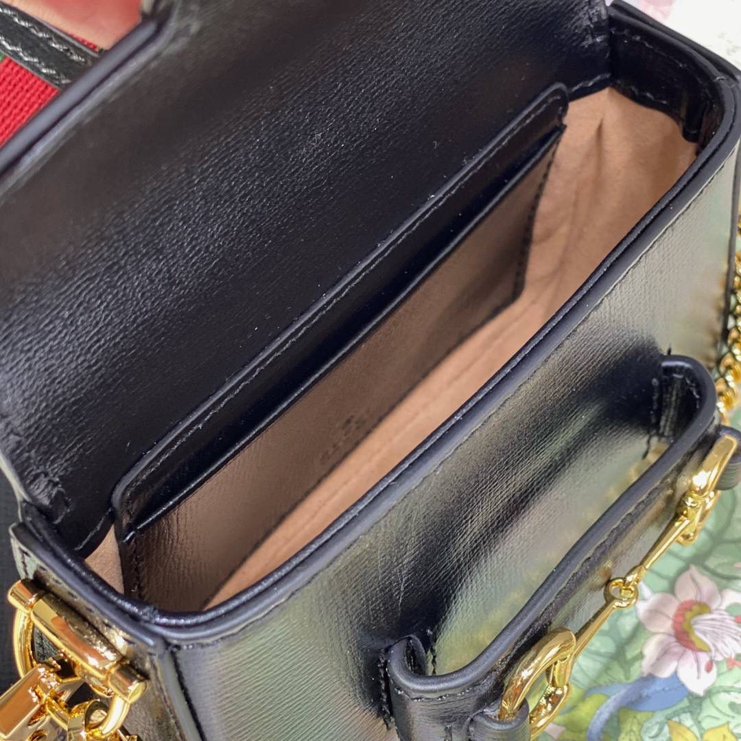 ▪大货实拍 𝗚𝘂𝗰𝗰𝗶 𝗛𝗼𝗿𝘀𝗲𝗯𝗶𝘁 𝟭𝟵𝟱𝟱超级迷你 型号：699760 尺寸：12*9*4cm