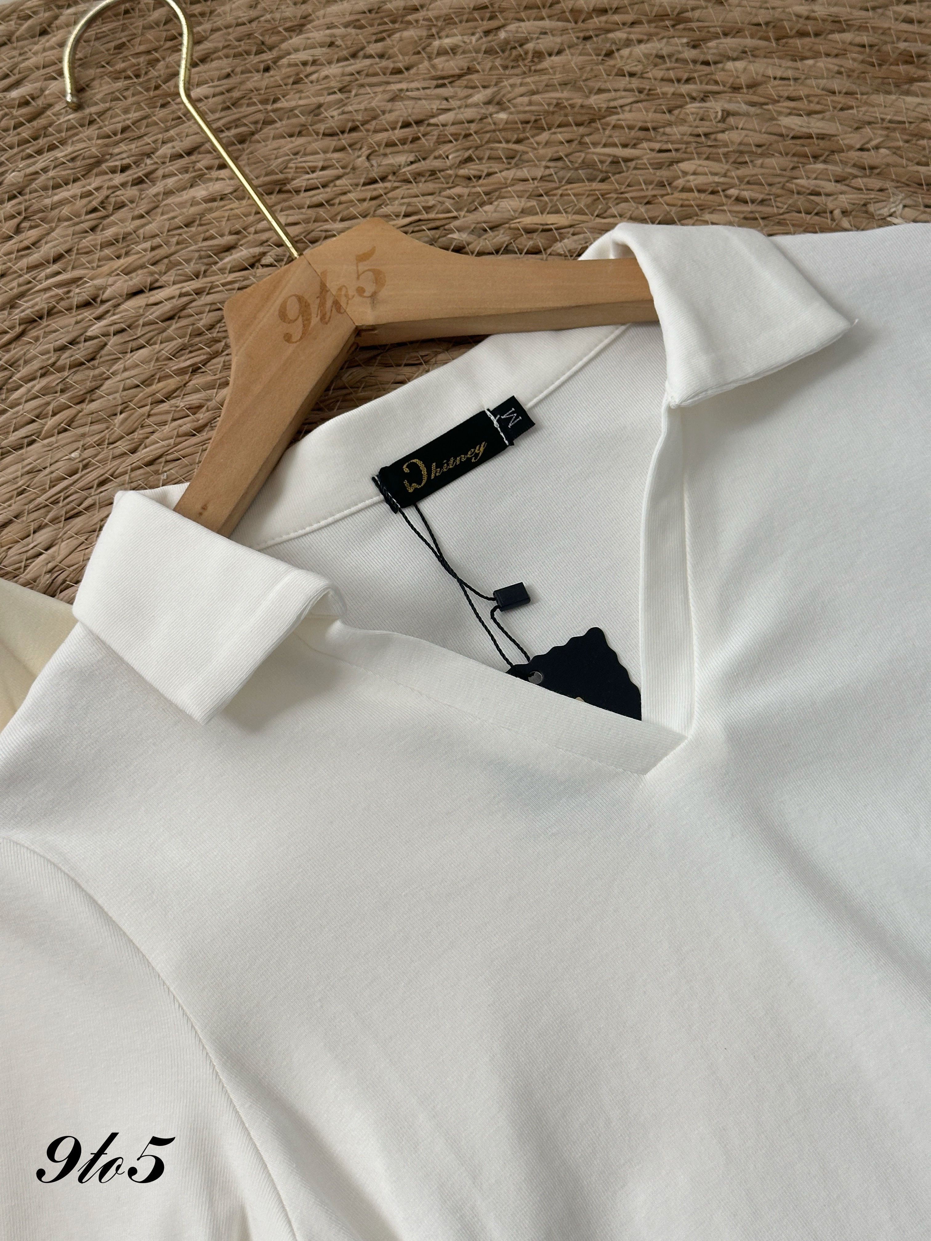 T4102 V Neck Half Sleeve Polo Tee - 4 Colors