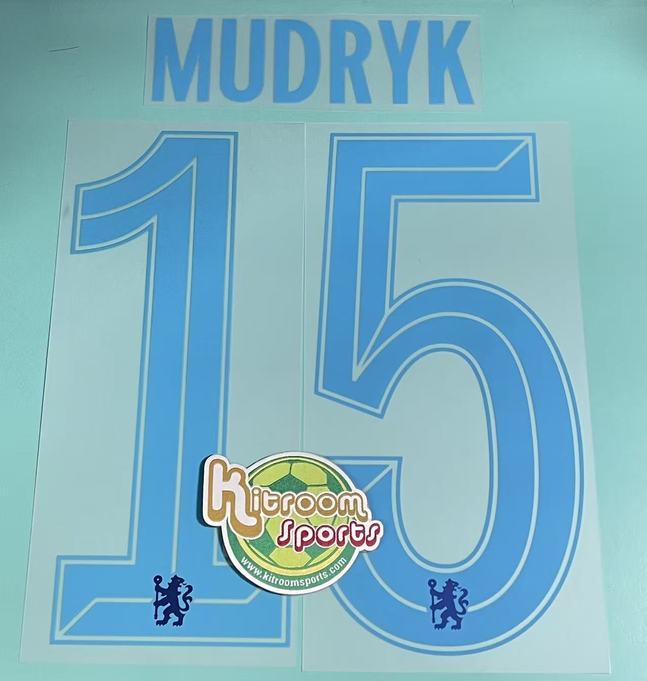 2022-23 Chelsea Away UCL Nameset #15 MUDRYK