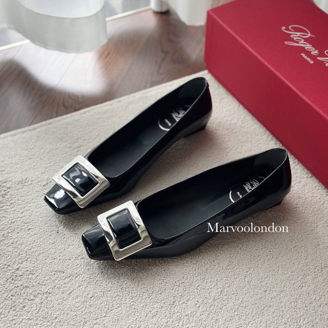 限時優惠🩷訂貨📮RV 經典款Belle 2.5cm 黑色漆皮  WhatsApp check size 