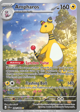 Pokemon TCG  Chaos Rising - Ampharos-090/086