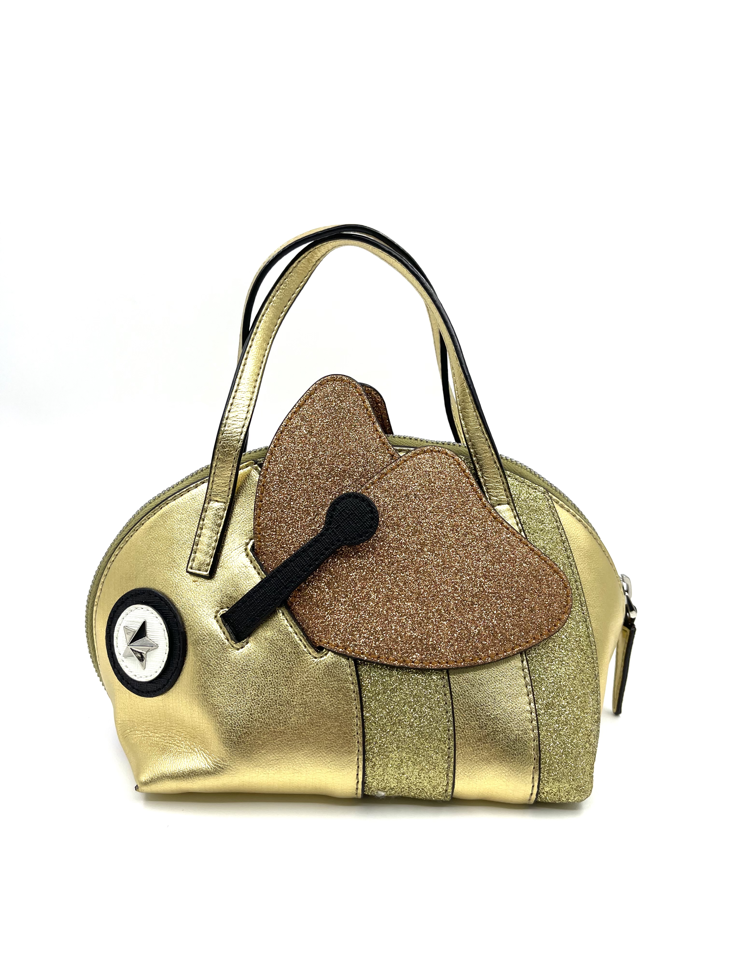 Pre-ownd GUCCI Metallic GOLD Zoo Bee Mini Bag