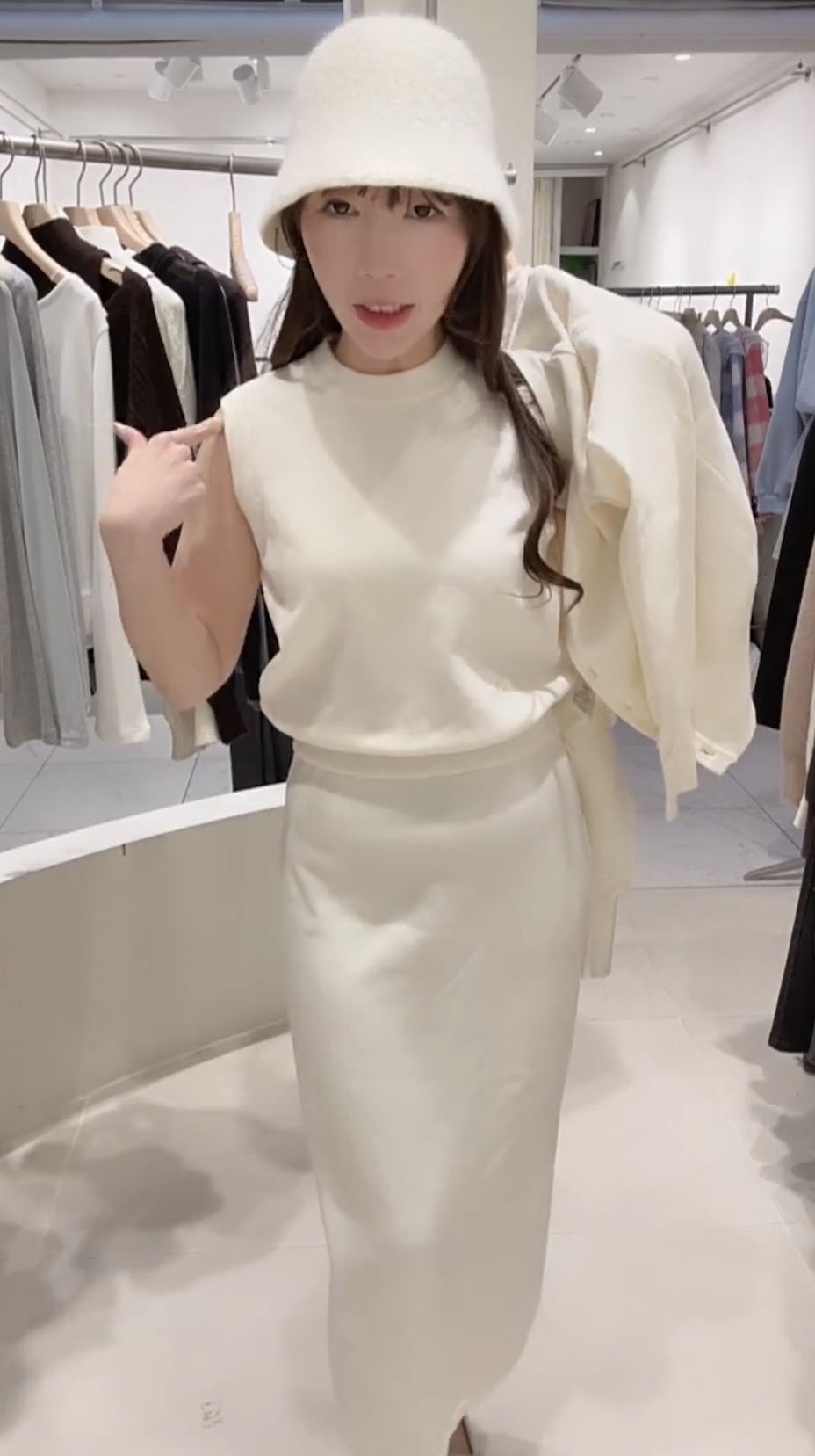 優雅清秀針織SET22/1 東大門檔口直播#ff2733