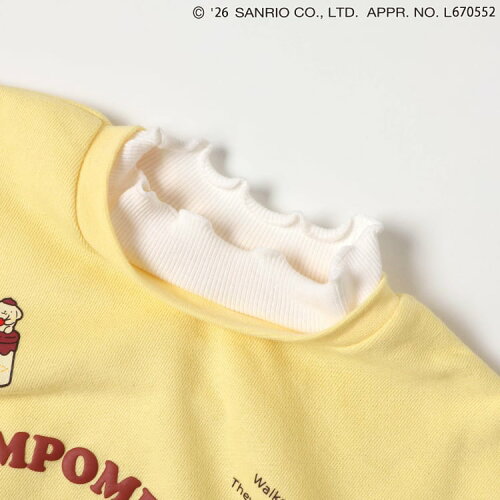 🆕【⭐訂購⭐】🇯🇵日本直送 #Kitty / #Pompompurin 層疊荷葉邊領 毛絨貼花 衛衣🌀 [ELJA-0148][261116]