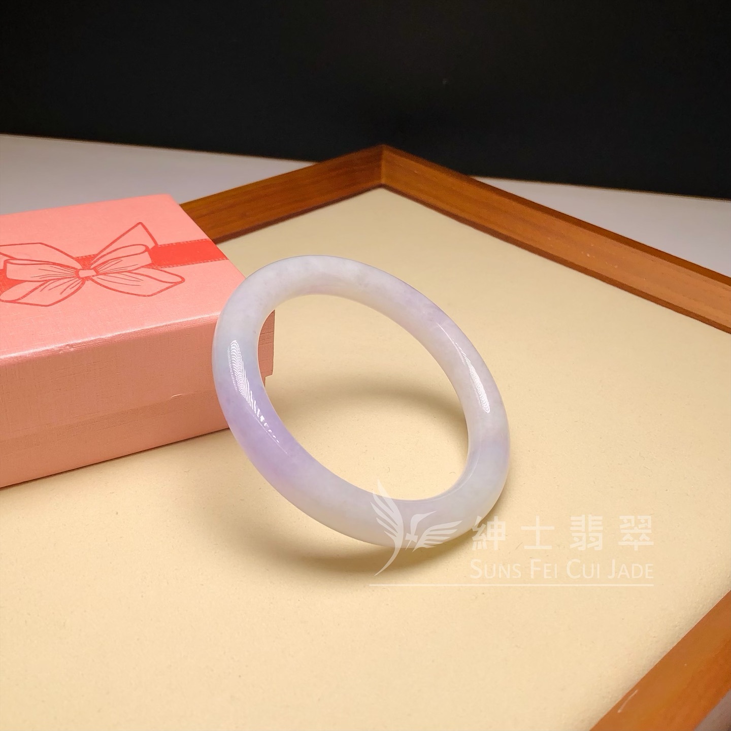 冰藍紫圓鐲56.5mm