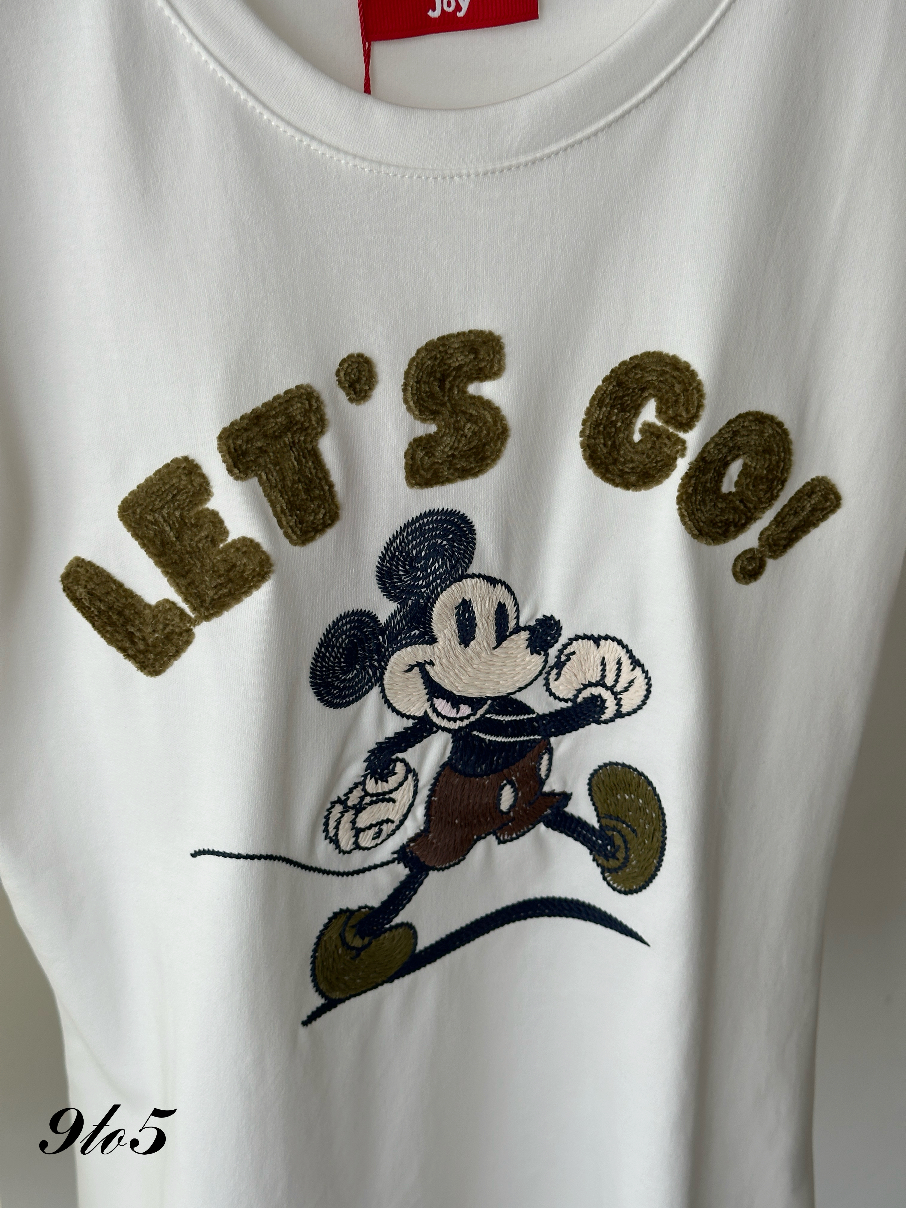 T4234 Embroidery Mickey Tee