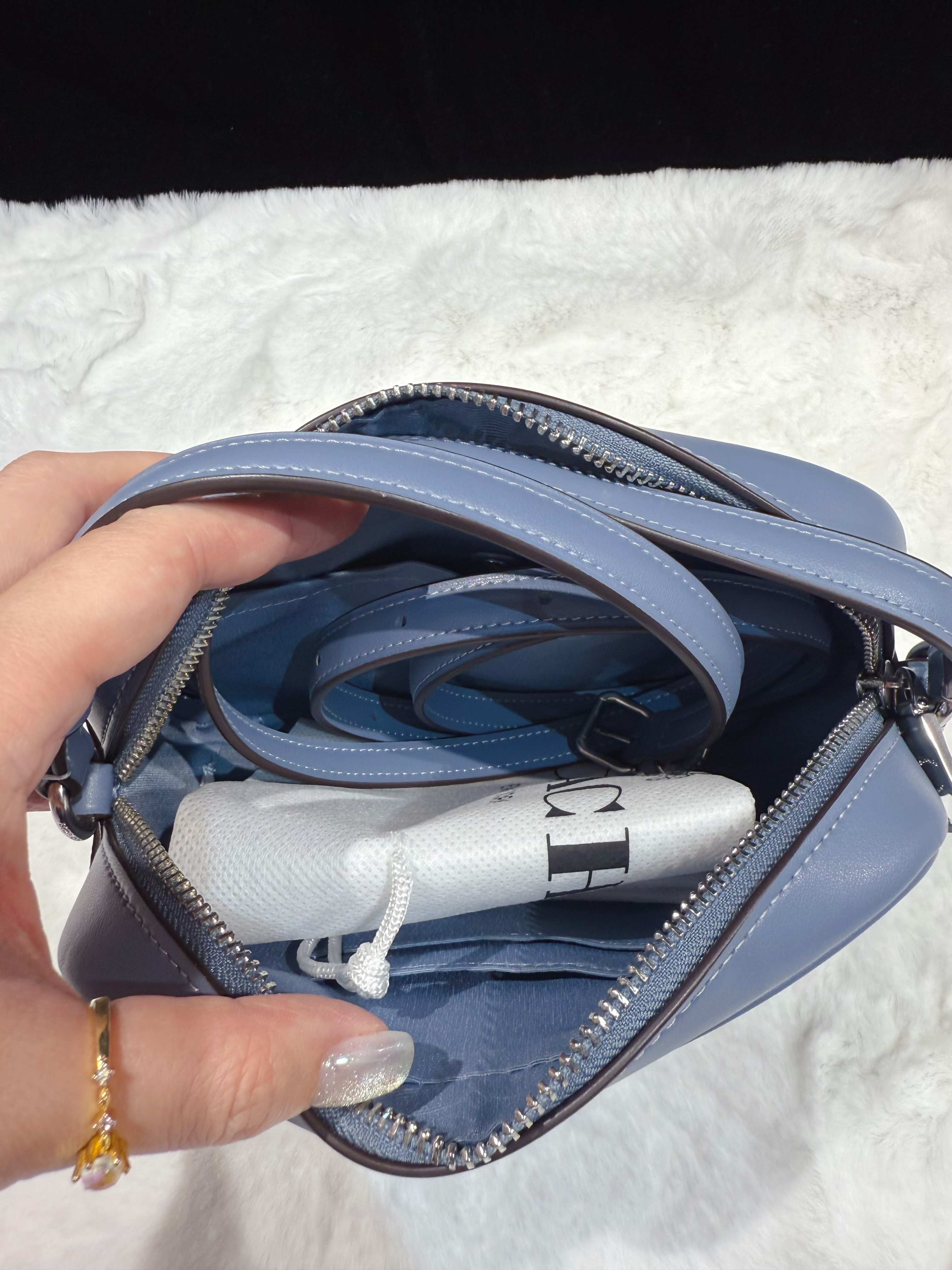 Coach Jamie mini camera bag blue/m