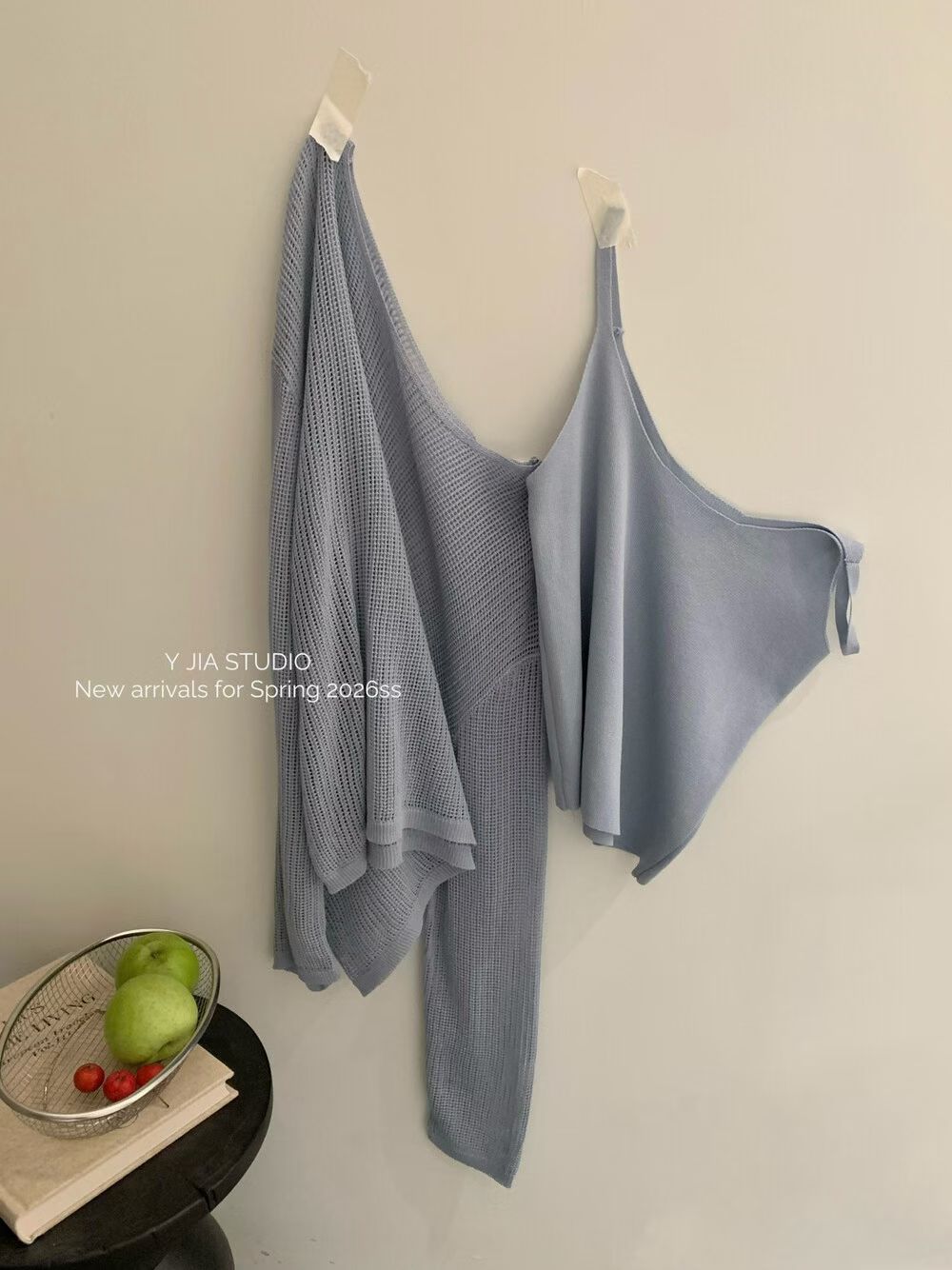 1749 Creamy Blue 3piece Set "奶蓝甜美系三件套 "