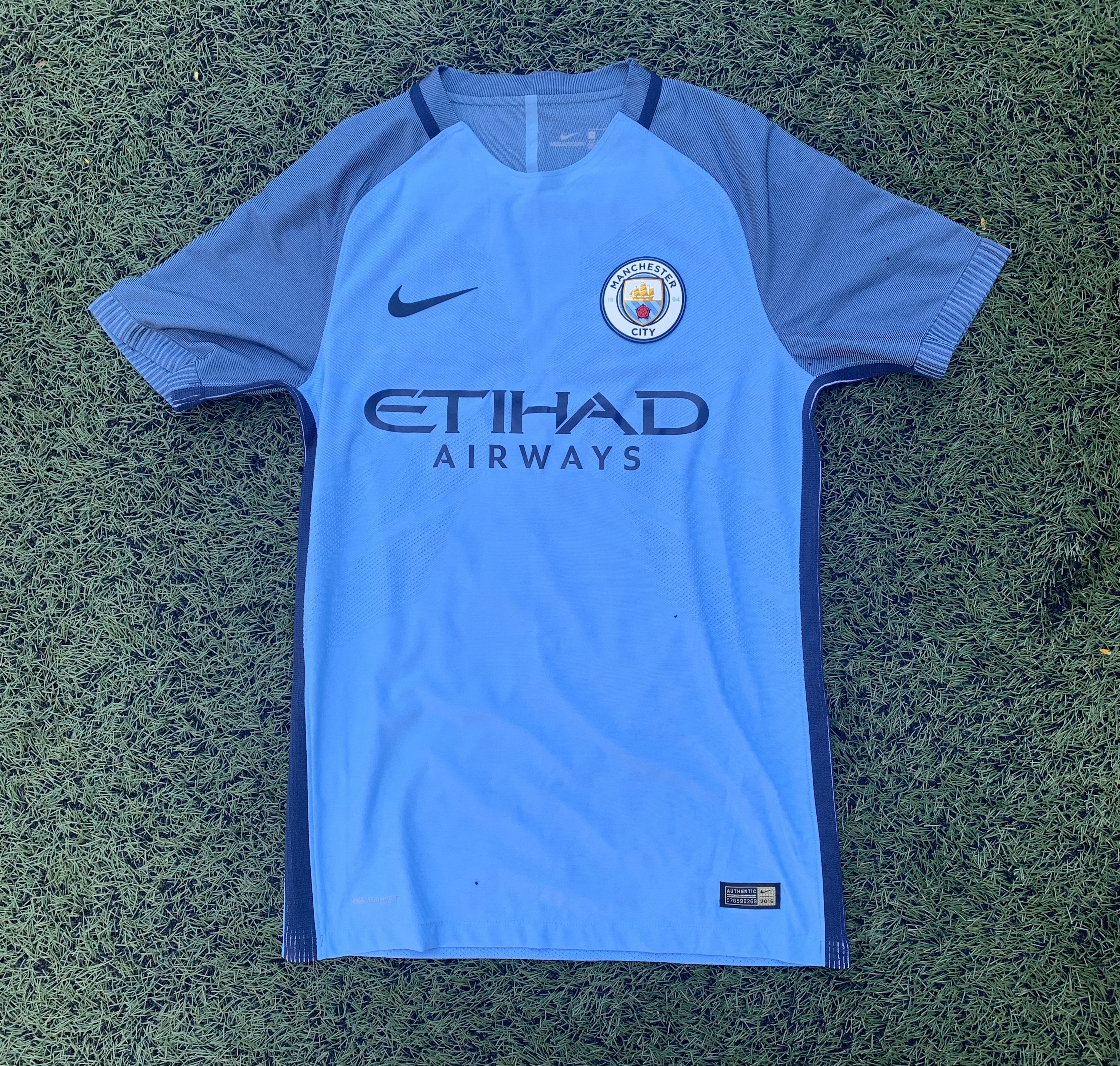 二手 90%新 2016-17 曼城 主場 球員版 短袖