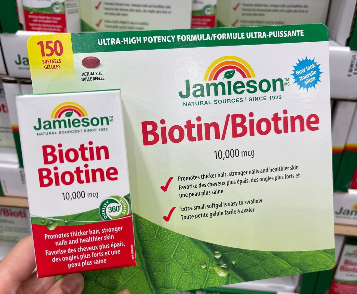 加拿大直送  JAMIESON - Biotin（加拿大）生物素軟膠囊 10,000微克(150粒)