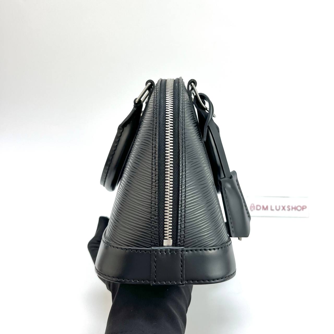 LV Black Epi Leather Alma BB SHW