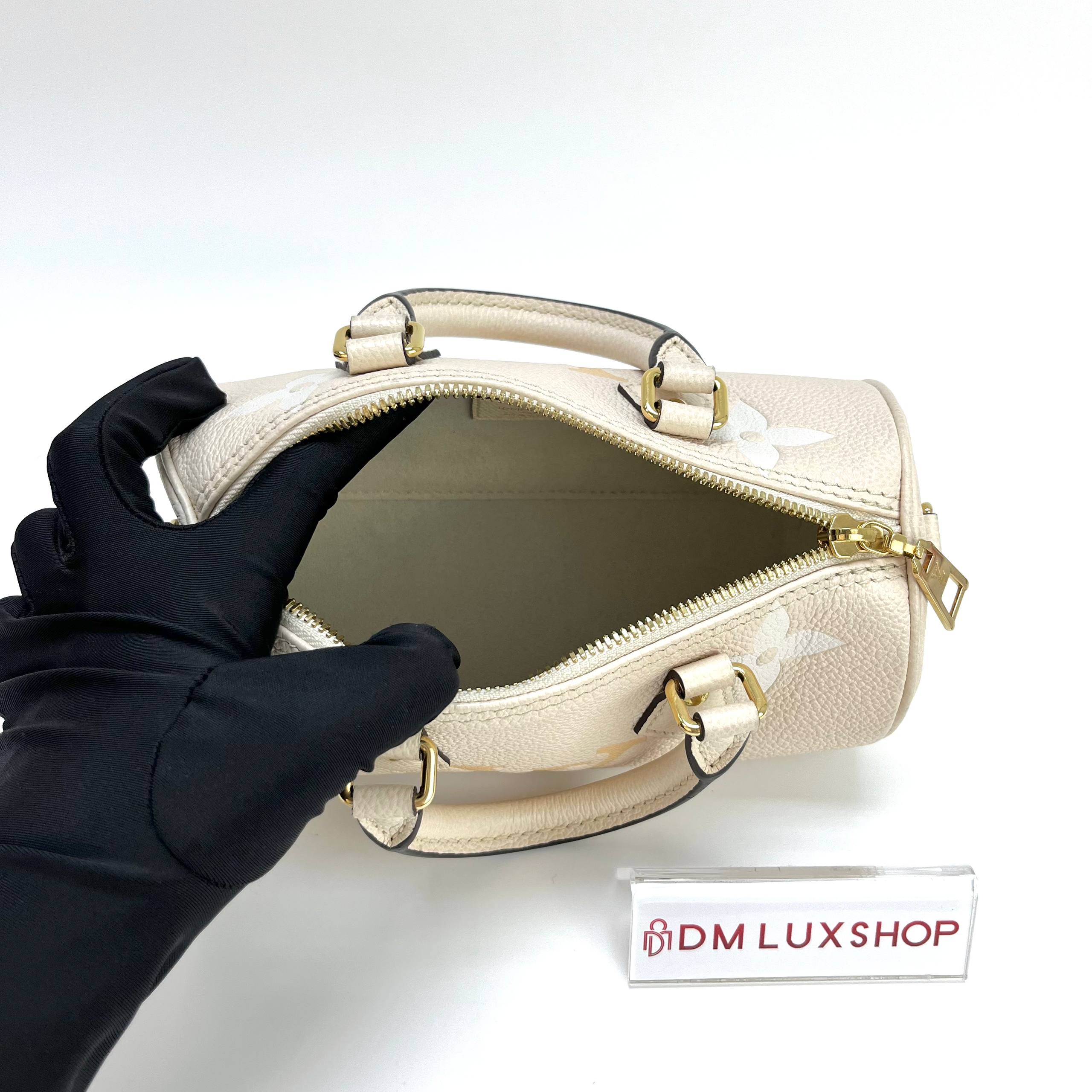LV Cream Empreinte By The Pool Papillon BB GHW