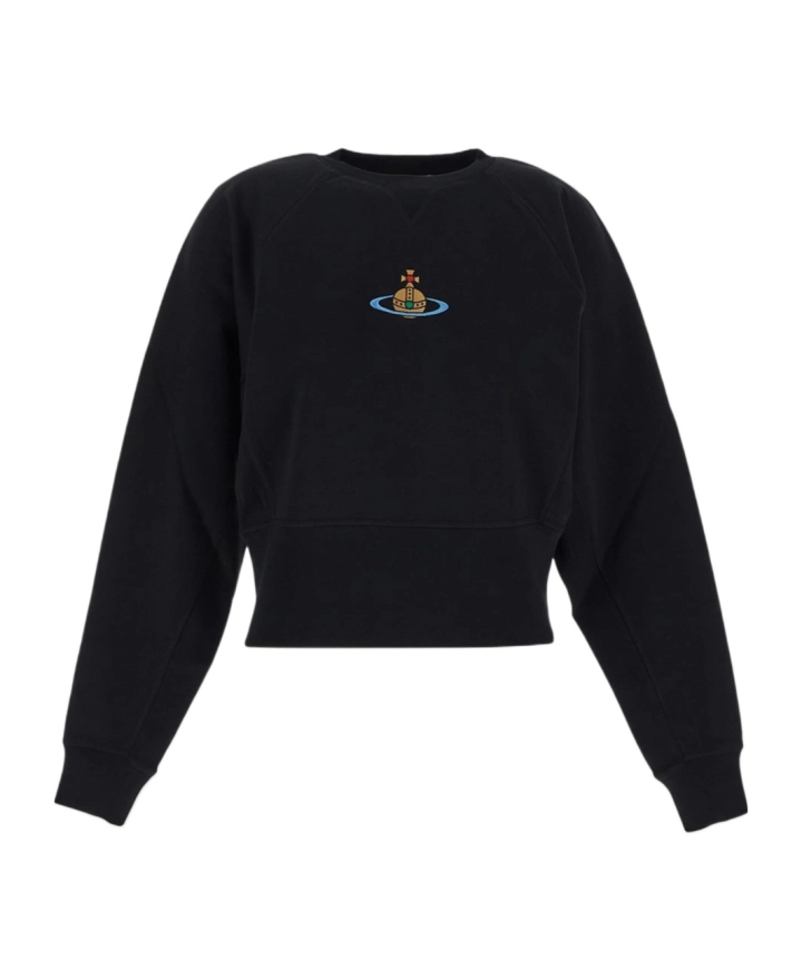 特價買定冬天着😍Westwood cropped hoodie 刺繡土星 Size S M L   Model 163 size S