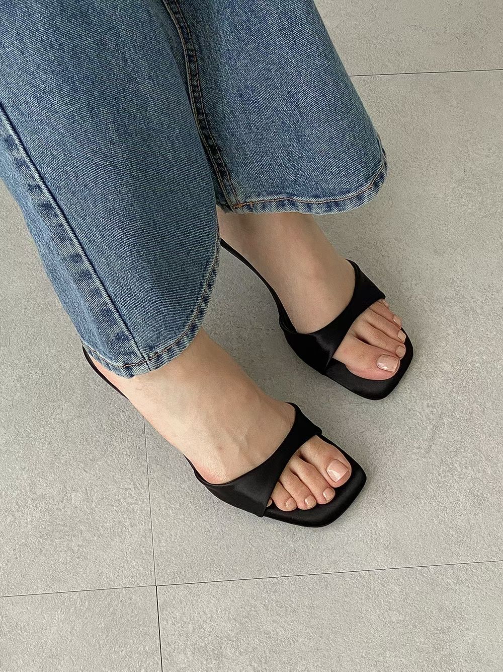 26SS/ SATIN 6CM HEEL
