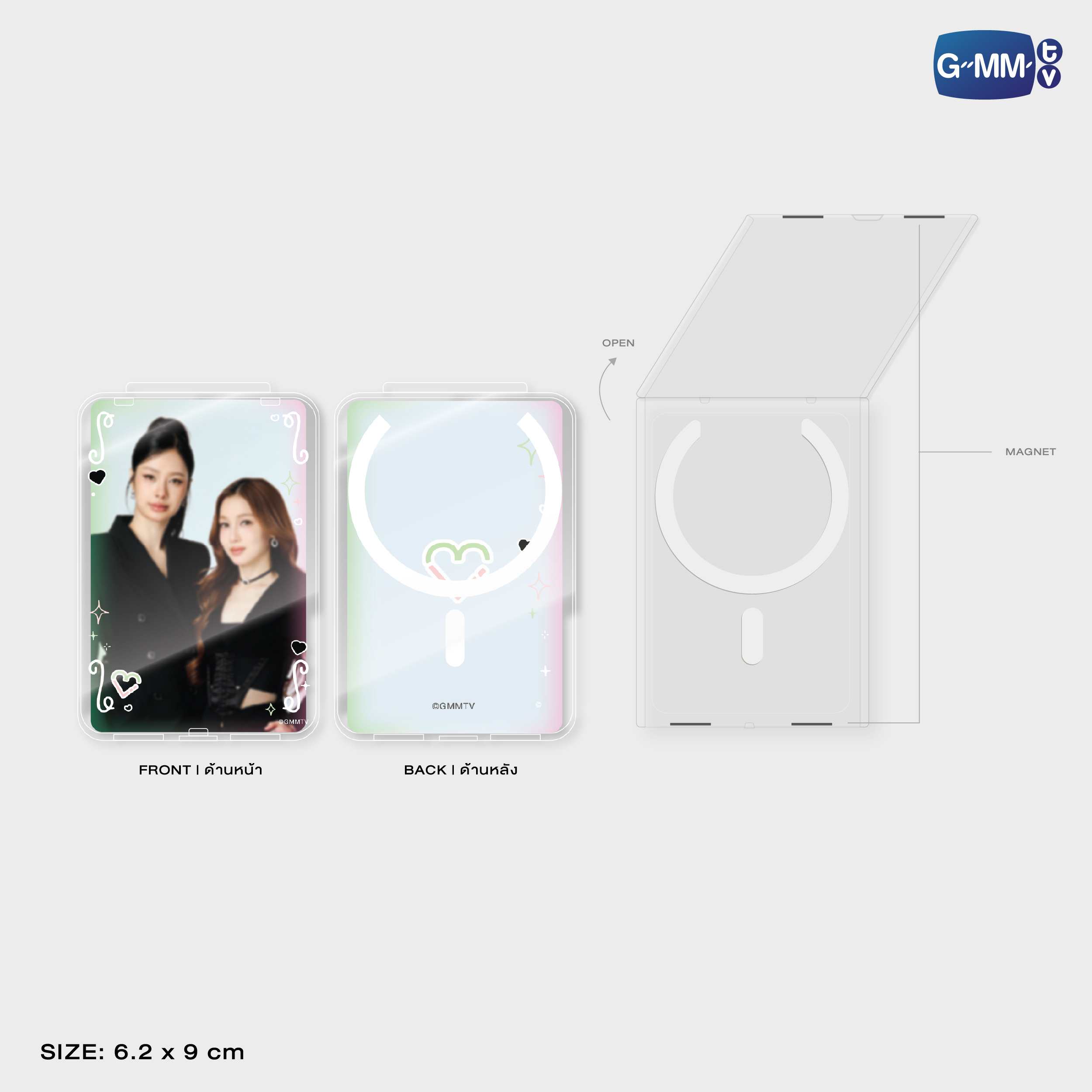 MILKLOVE ACRYLIC MAGNETIC CARD HOLDER | TAIPEI POP UP STORE JUN 2026