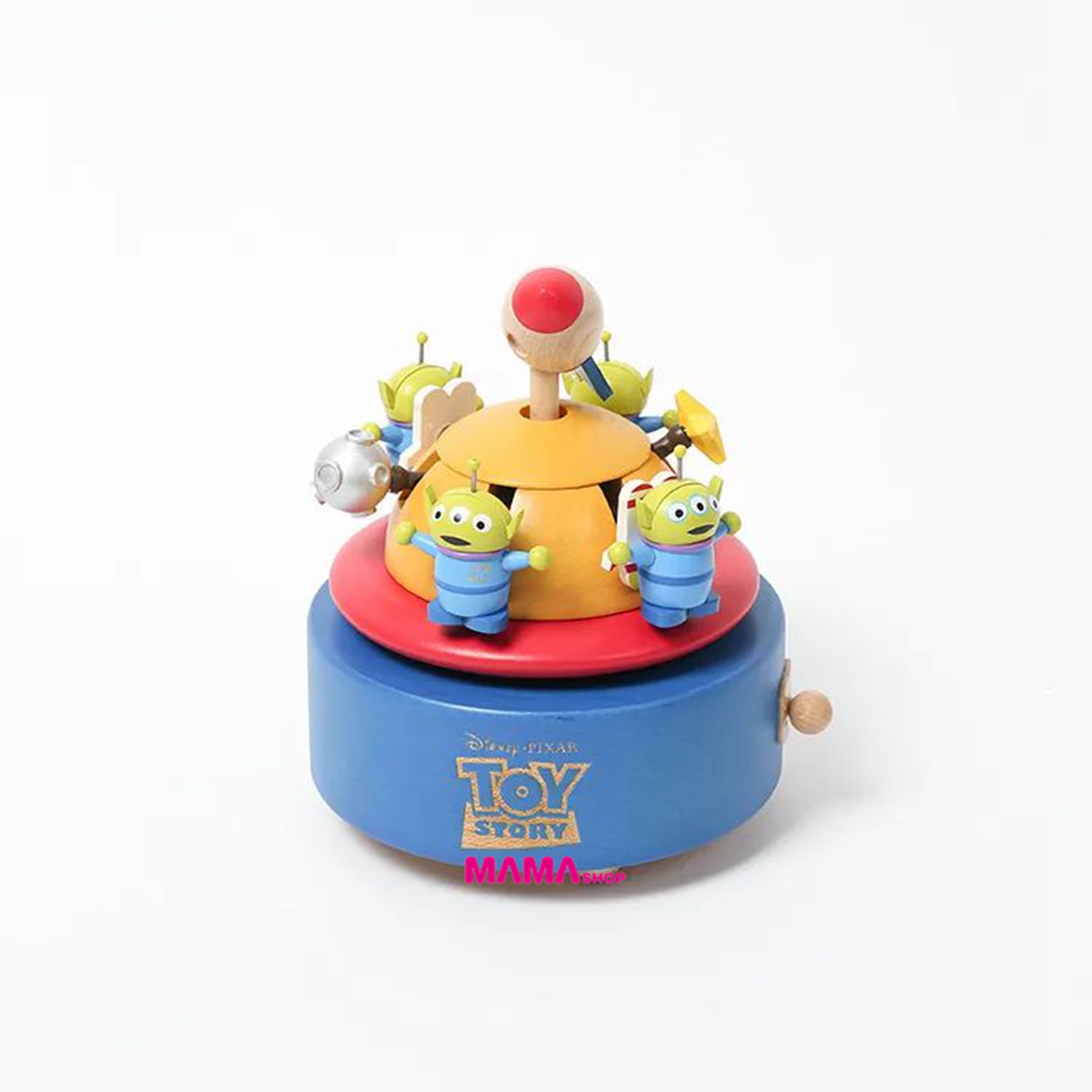 台灣直送迪士尼三眼仔雙旋上下動音樂盒